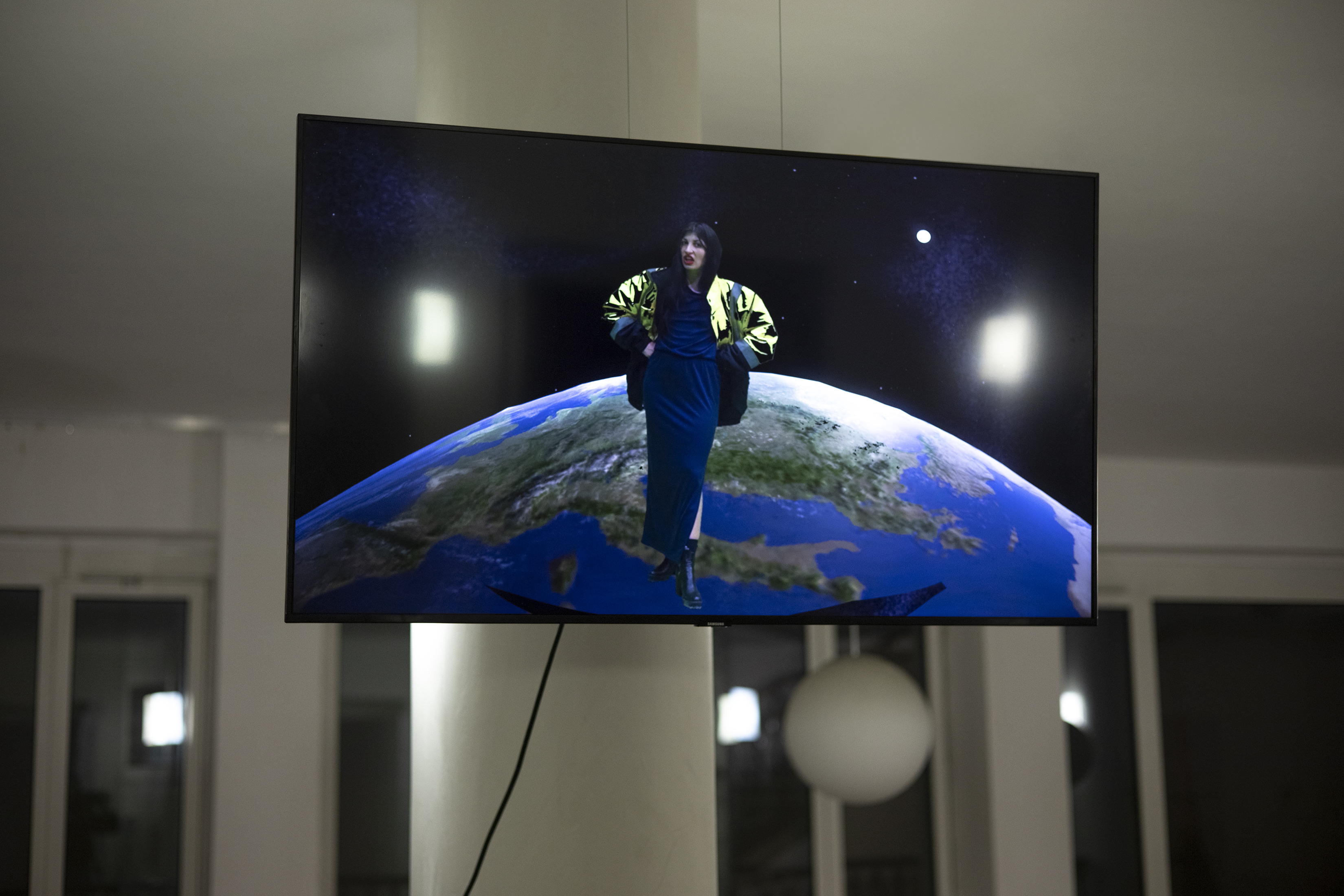 Selma Selman,  No Space,  virtual reality performance, 360 video, 5’42”, 2019, by Leontina Berkova