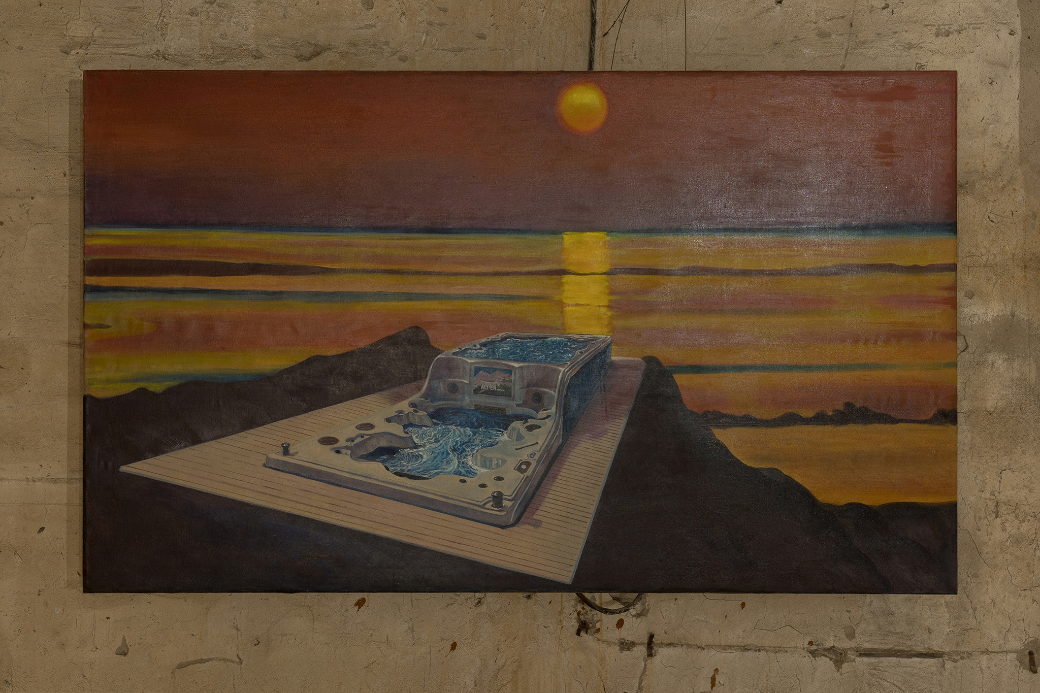Vadim Zaitsev, 'Sunset' , 2021 Oil on canvas 120x210 cm