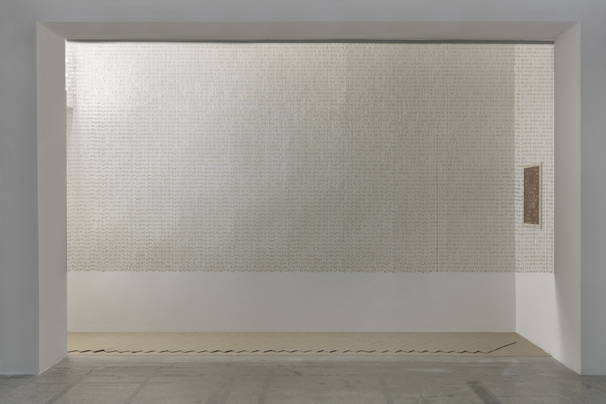 Ezio Gribaudo, The Weight of the Concrete, in a scenography by Davide Stucchi at Grazer Kunstverein, 2023. Courtesy: the Archivio Gribaudo, Davide Stucchi and Grazer Kunstverein. Photo: kunst-dokumentation.com