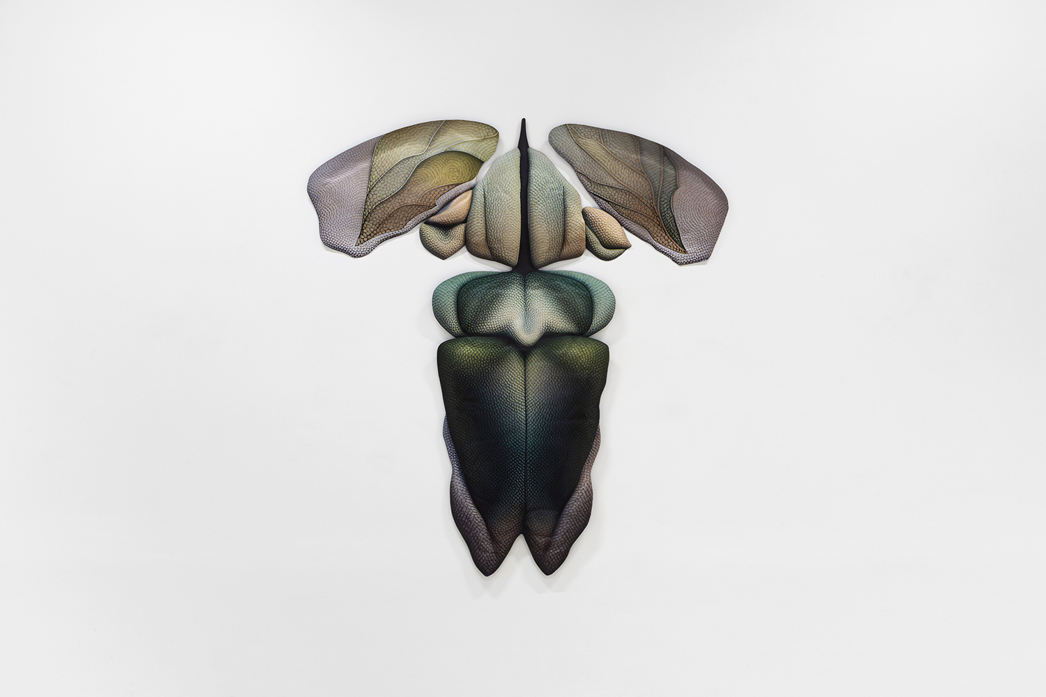 Caroline Delieutraz, Seed 184, 2024, Digital print on polyester fabric, quilting, 165 x 150 cm