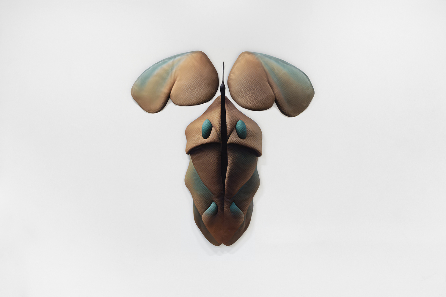 Caroline Delieutraz, Seed 478, 2024, Digital print on polyester fabric, quilting, 165 x 153 cm