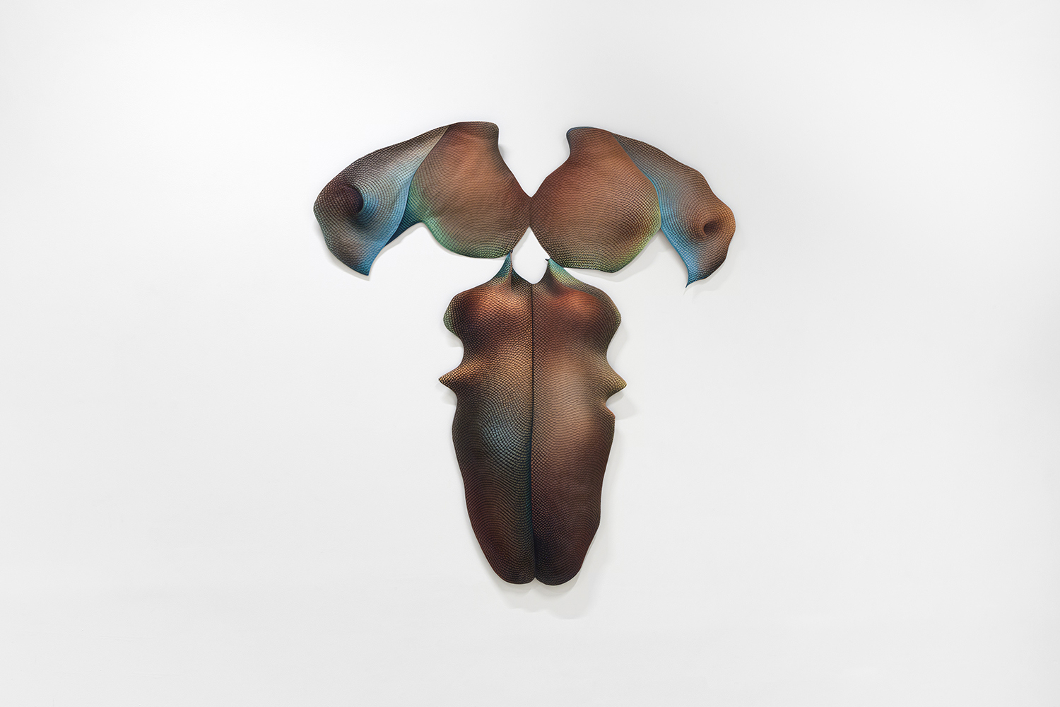 Caroline Delieutraz, Seed 653, 2024, Digital print on polyester fabric, quilting, 165 x 150 cm