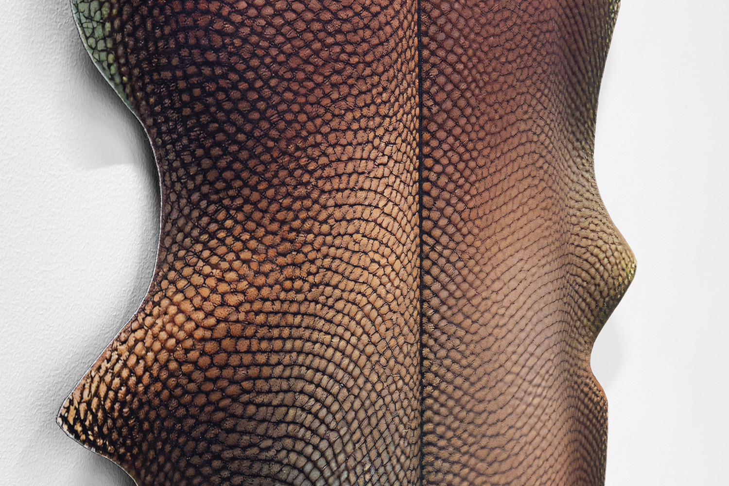 Caroline Delieutraz, Seed 653 (detail), 2024, Digital print on polyester fabric, quilting, 165 x 150 cm