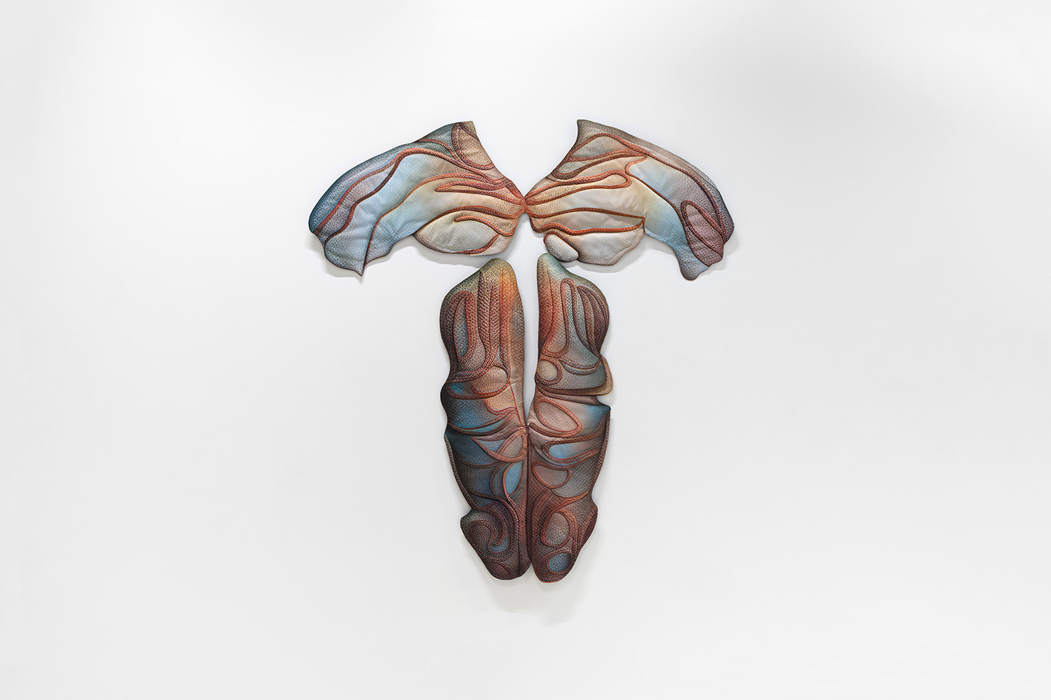 Caroline Delieutraz, Seed 790, 2024, Digital print on polyester fabric, quilting, 164 x 146 cm