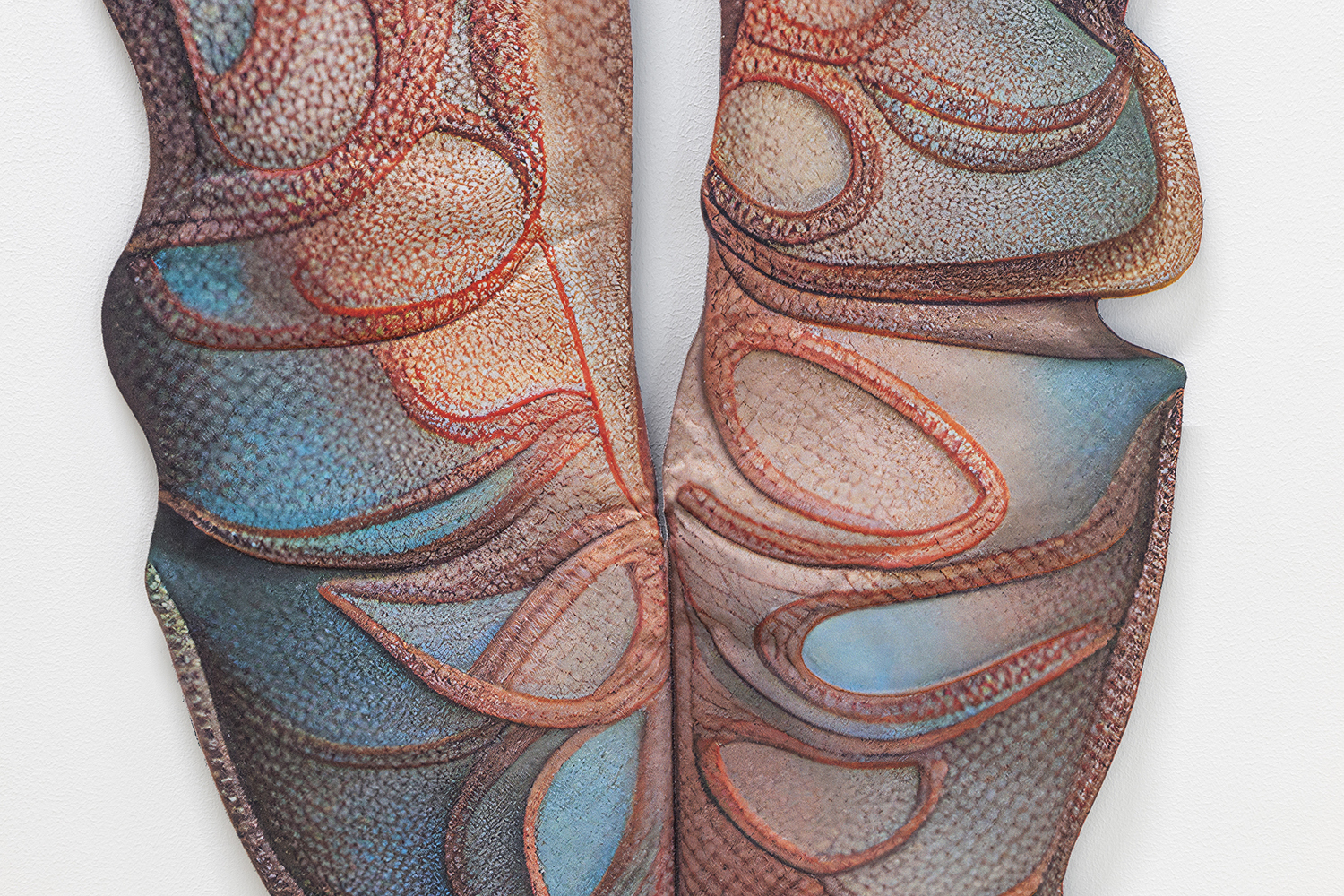 Caroline Delieutraz, Seed 790 (detail), 2024, Digital print on polyester fabric, quilting, 164 x 146 cm