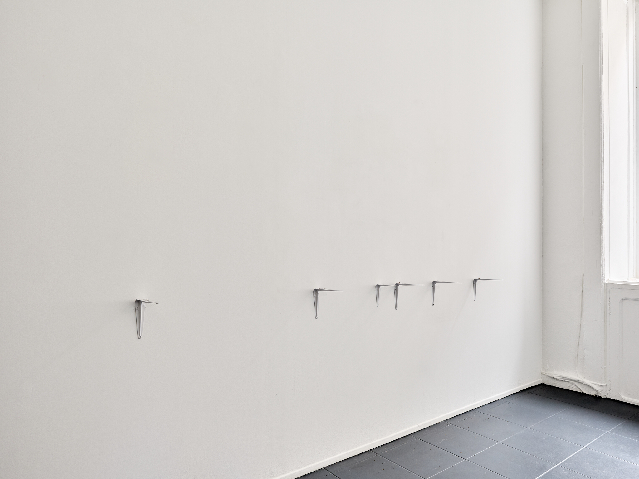 Andréa Spartà, untitled, elements of the exhibition space’s office, rearranged, 2024