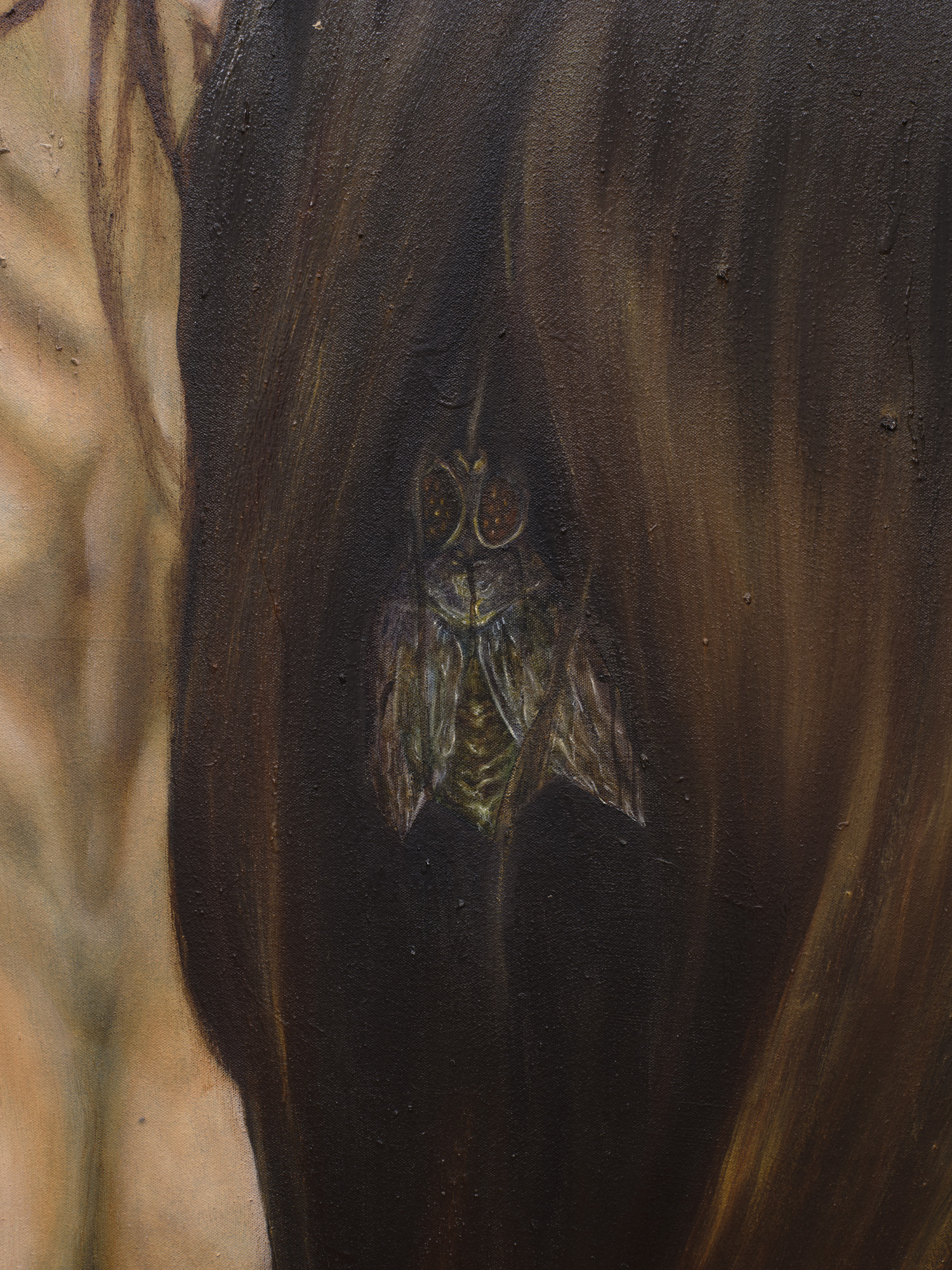 Nour El Saleh, Untitled, 2024 Oil on Canvas 210x190 cm