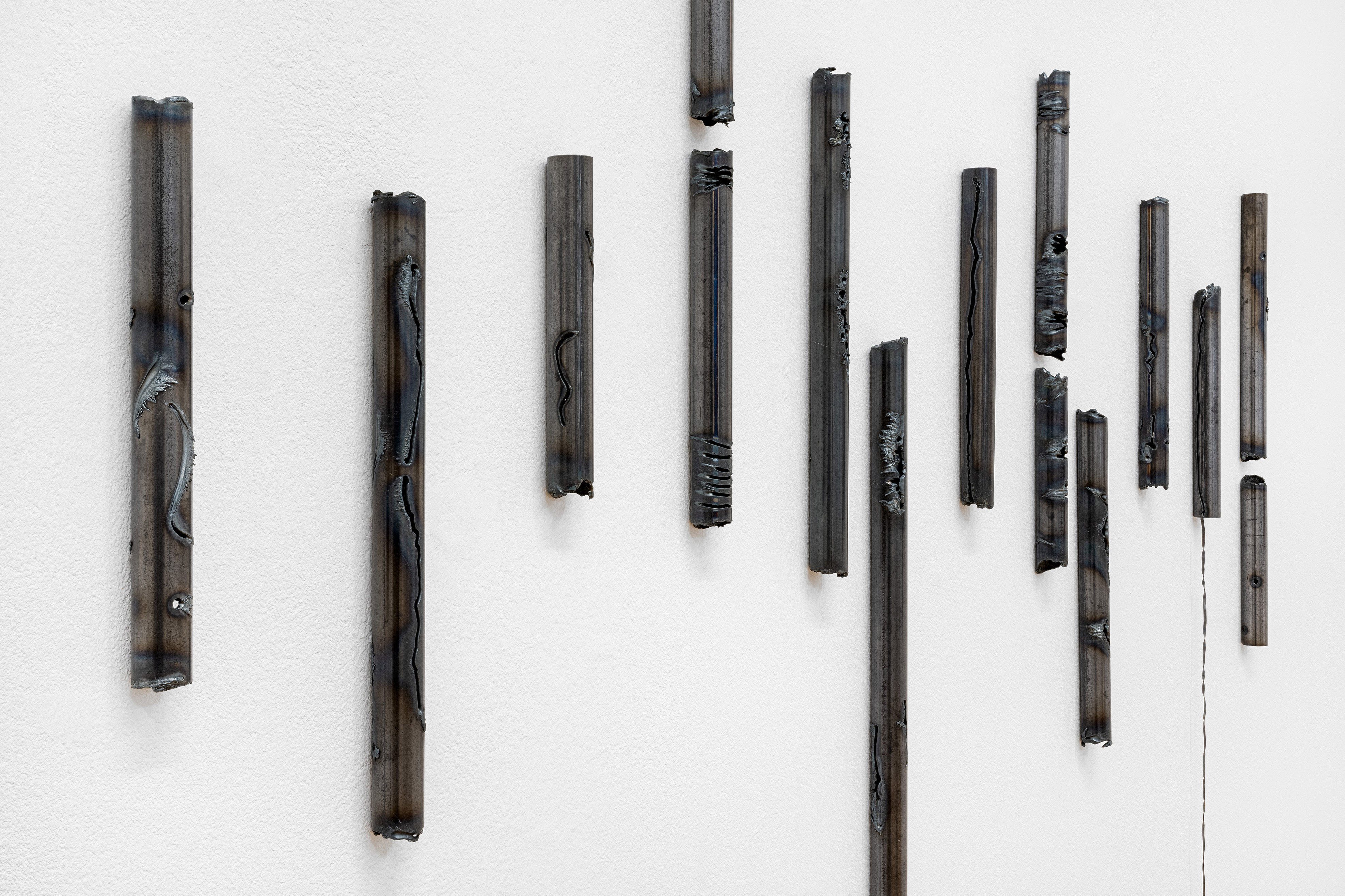 Bianca Phos: Organs, (detail), 2021-2024, Plasma cut in steel, 118 x 130 x 2,5 cm