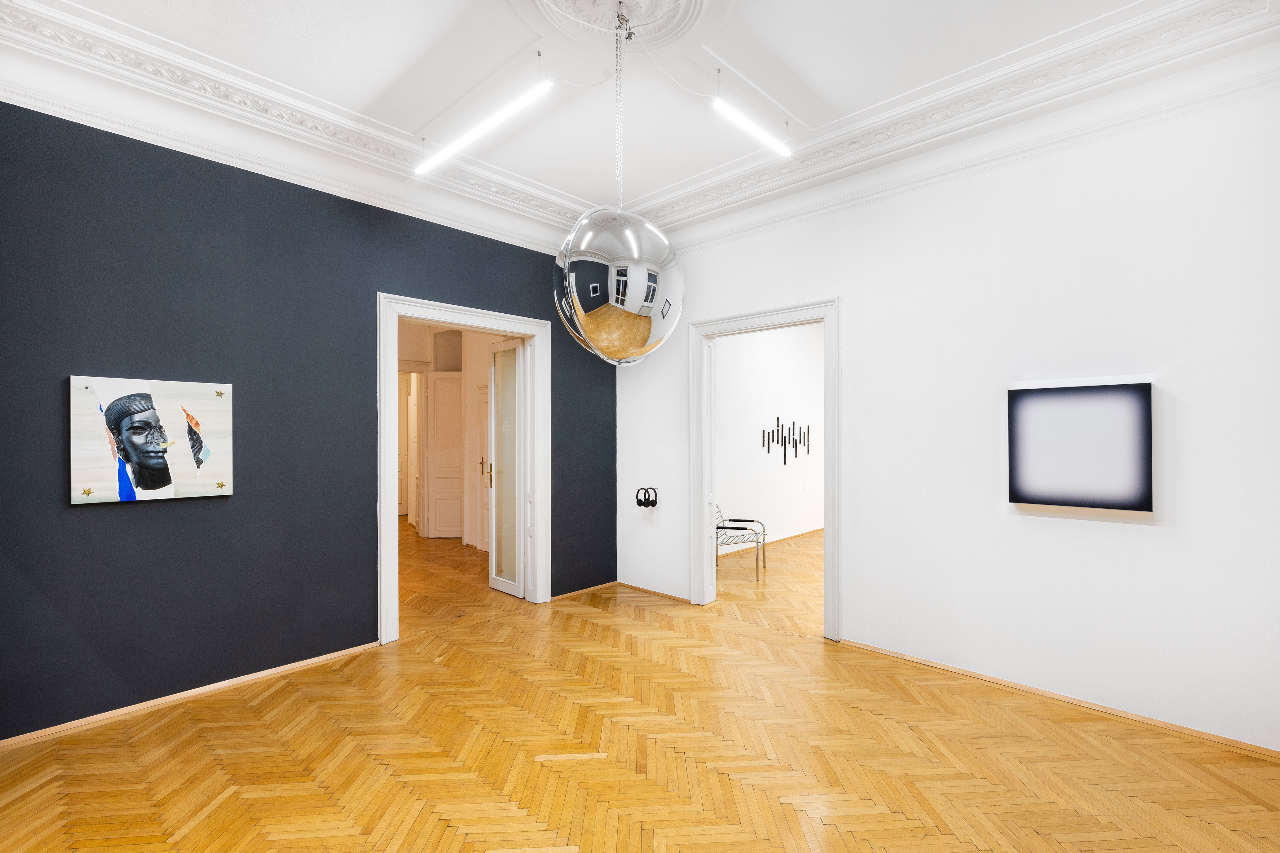 „Grit“ at Zeller van Almsick, Installation View, Markus Proschek, Débora Delmar, Bianca Phos, Sophie Hirsch, Bianca Phos, Jonny Niesche, 2024