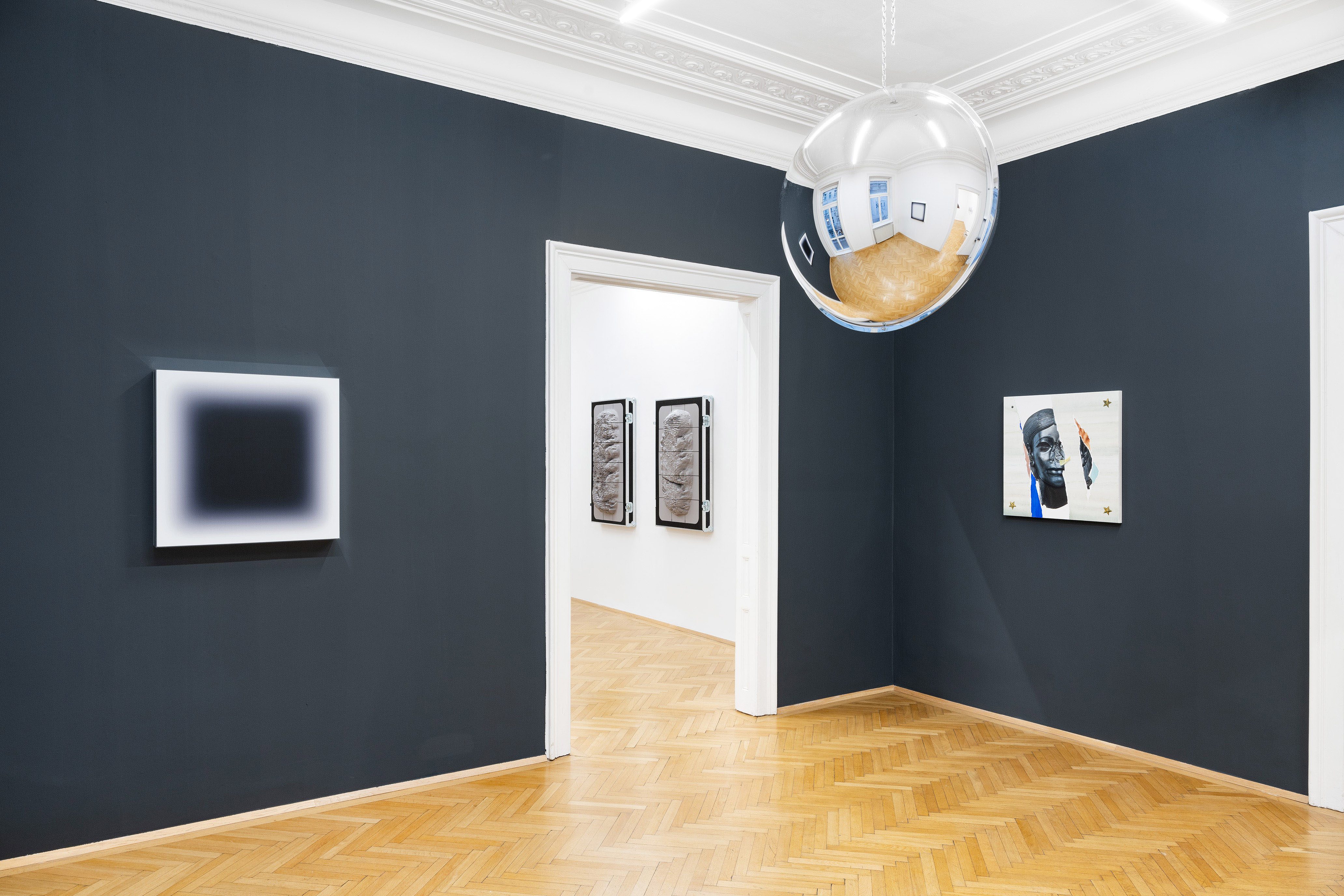 „Grit“ at Zeller van Almsick, Installation View, Jonny Niesche, Sami Mandee, Débora Delmar, Markus Proschek, 2024