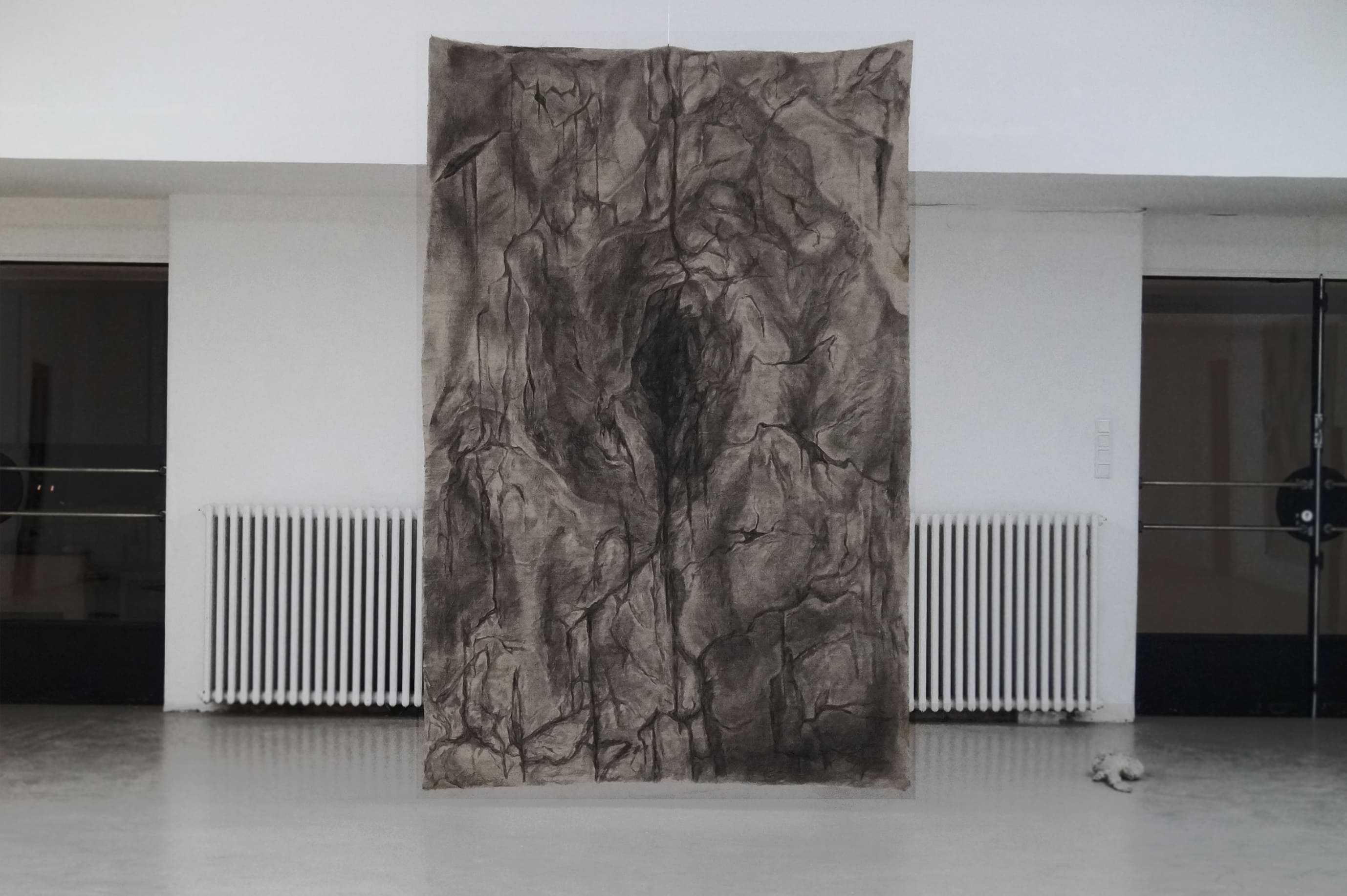Polina Shcherbyna, "Under the dome of tragedy" 2023, part of installation "OPEN SORE" 2023