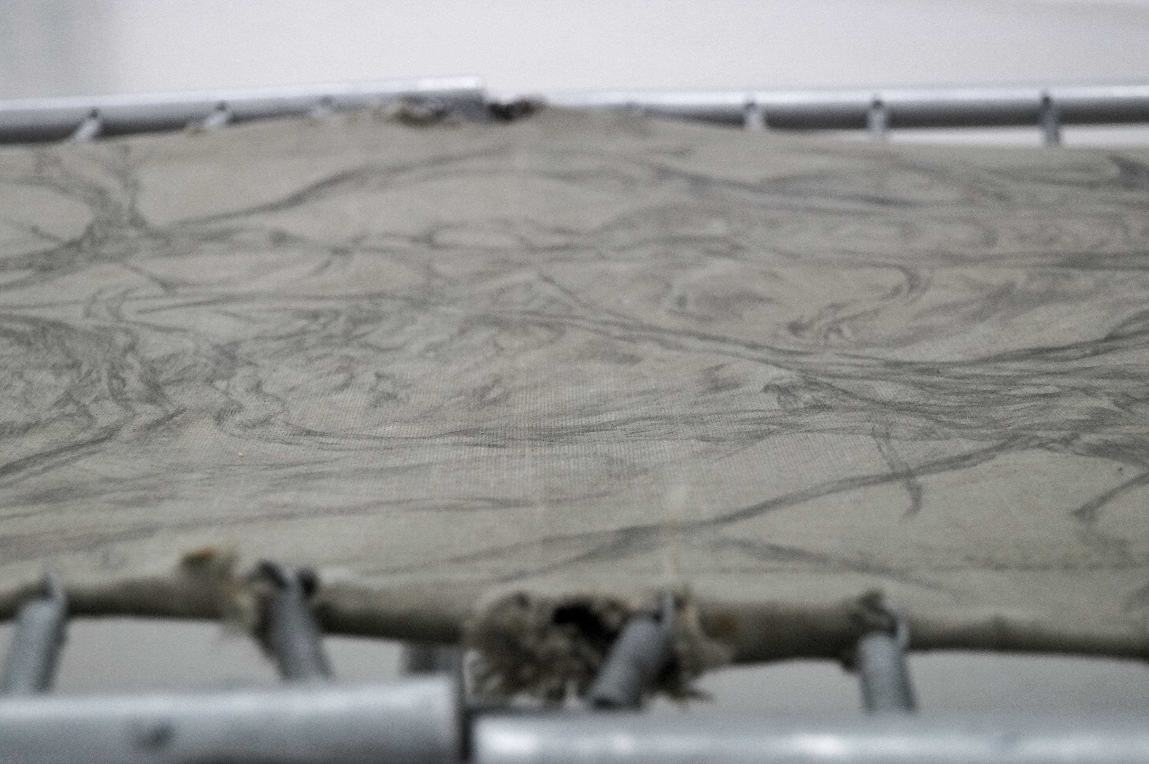 Polina Shcherbyna, fragment, "The place of healing of always homeless body", 2022
