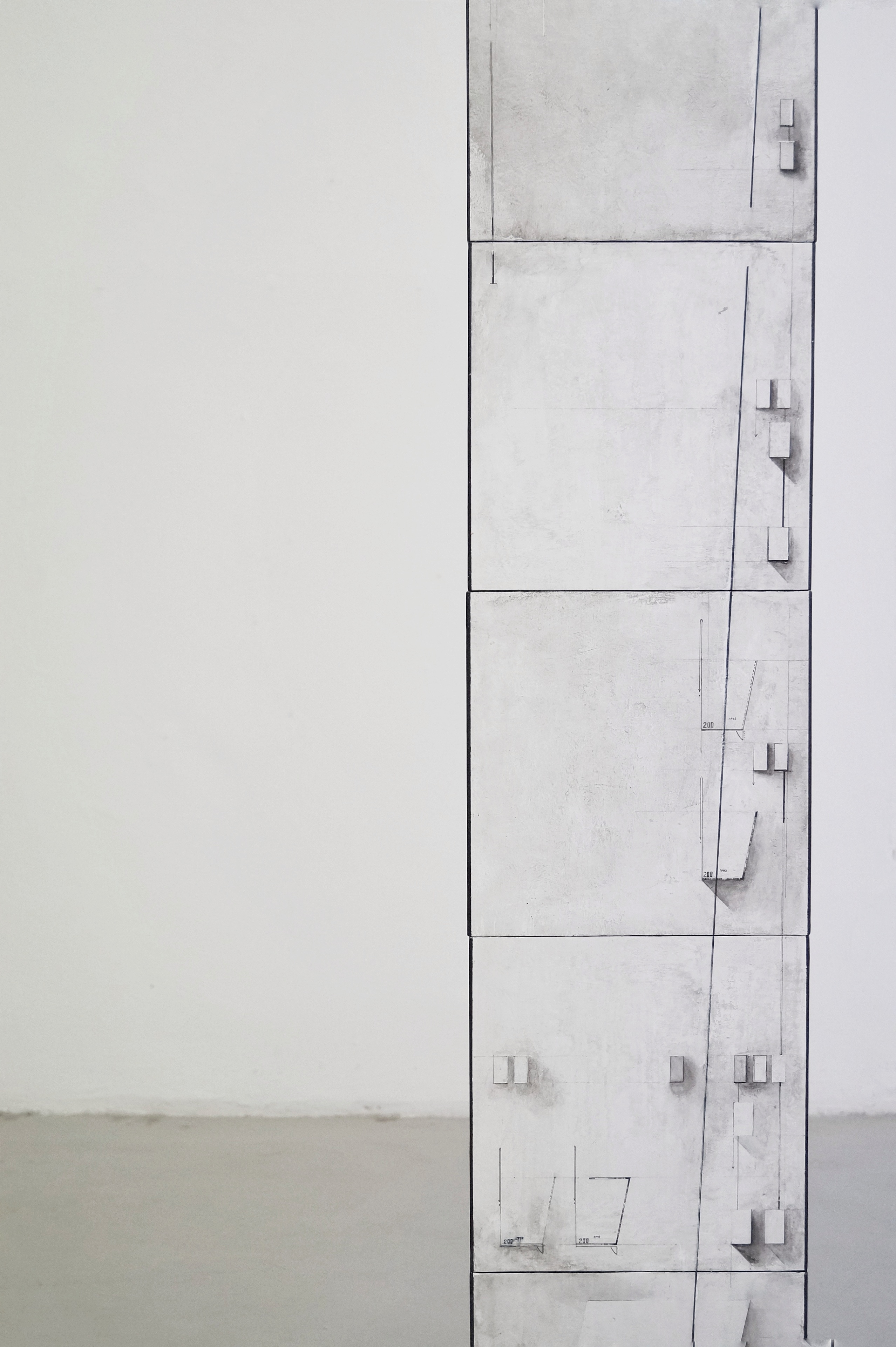 Sofiia Yesakova, fragment, "Cargo-200. Experimental projections on the surfaces. 4.2.", 2023