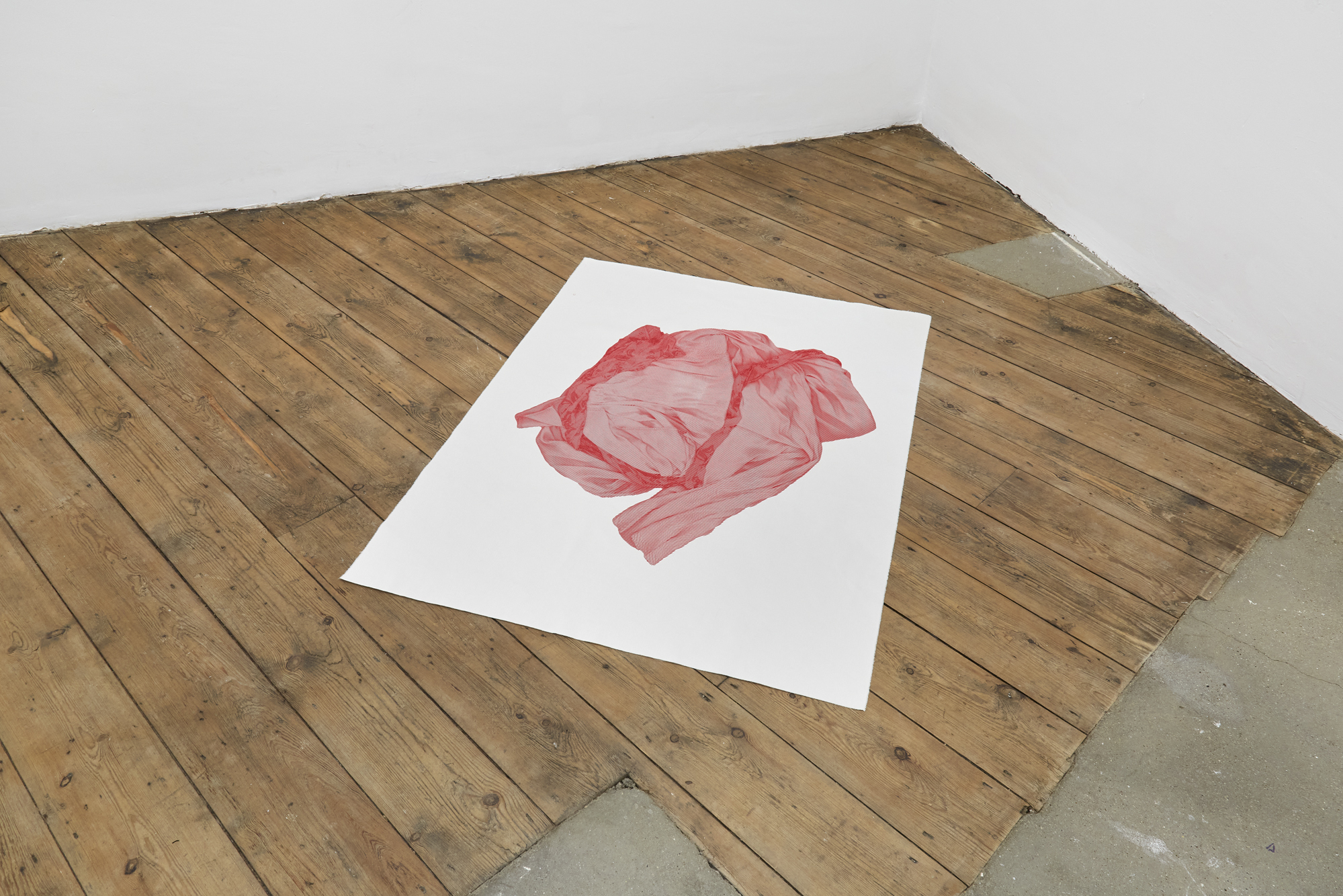 Georgina Hill, Dummy, 2024. Screen print on cotton, 95 x 125 cm