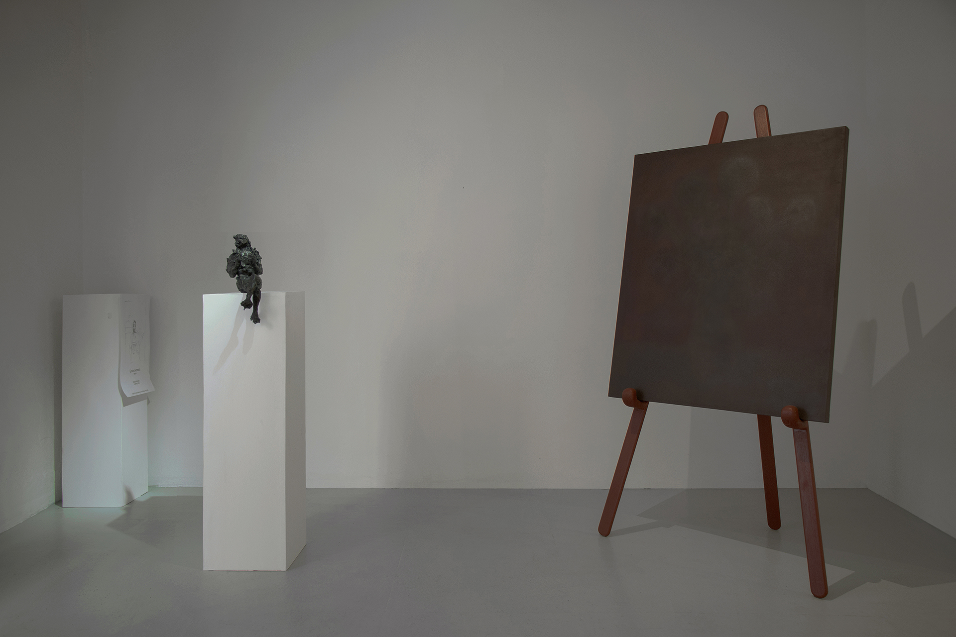 Andrea Magnani, Trapezio Gallery presenta Lo Sguardo Fuori, 2024, exhibition view at Gelateria Sogni di Ghiaccio.	