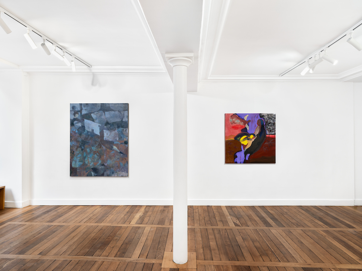 it was a hot day, a day that was blue all through, 2024, Exhibition view, Crèvecœur, Paris. Courtesy of the artist and Crèvecœur, Paris. Photo: Martin Argyroglo