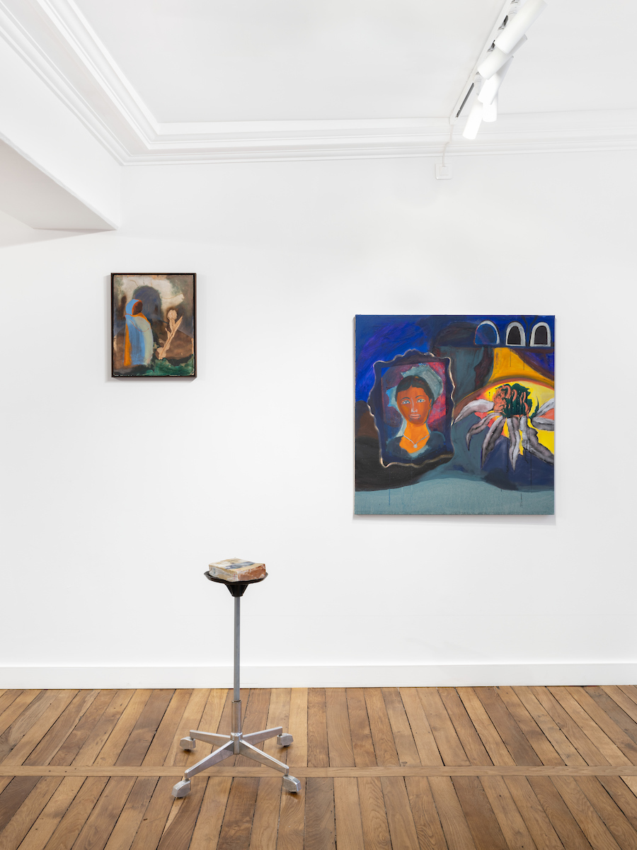 it was a hot day, a day that was blue all through, 2024, Exhibition view, Crèvecœur, Paris. Courtesy of the artist and Crèvecœur, Paris. Photo: Martin Argyroglo