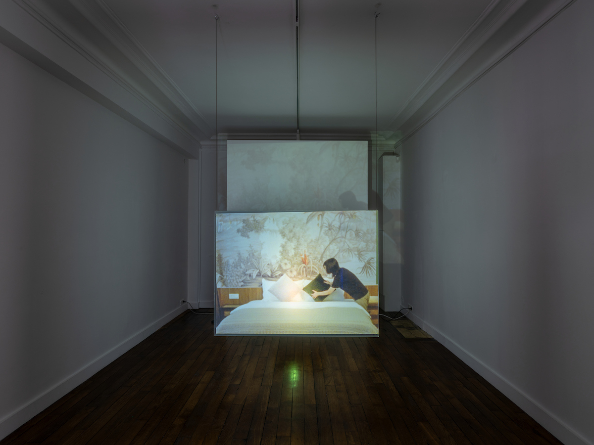 Peng Zuqiang, The Cyan Garden, 2022, Single channel, color & BW, 16 mm transferred to HD video, 8 min 5 sec. Courtesy of the artist and Antenna Space. Photo: Martin Argyroglo