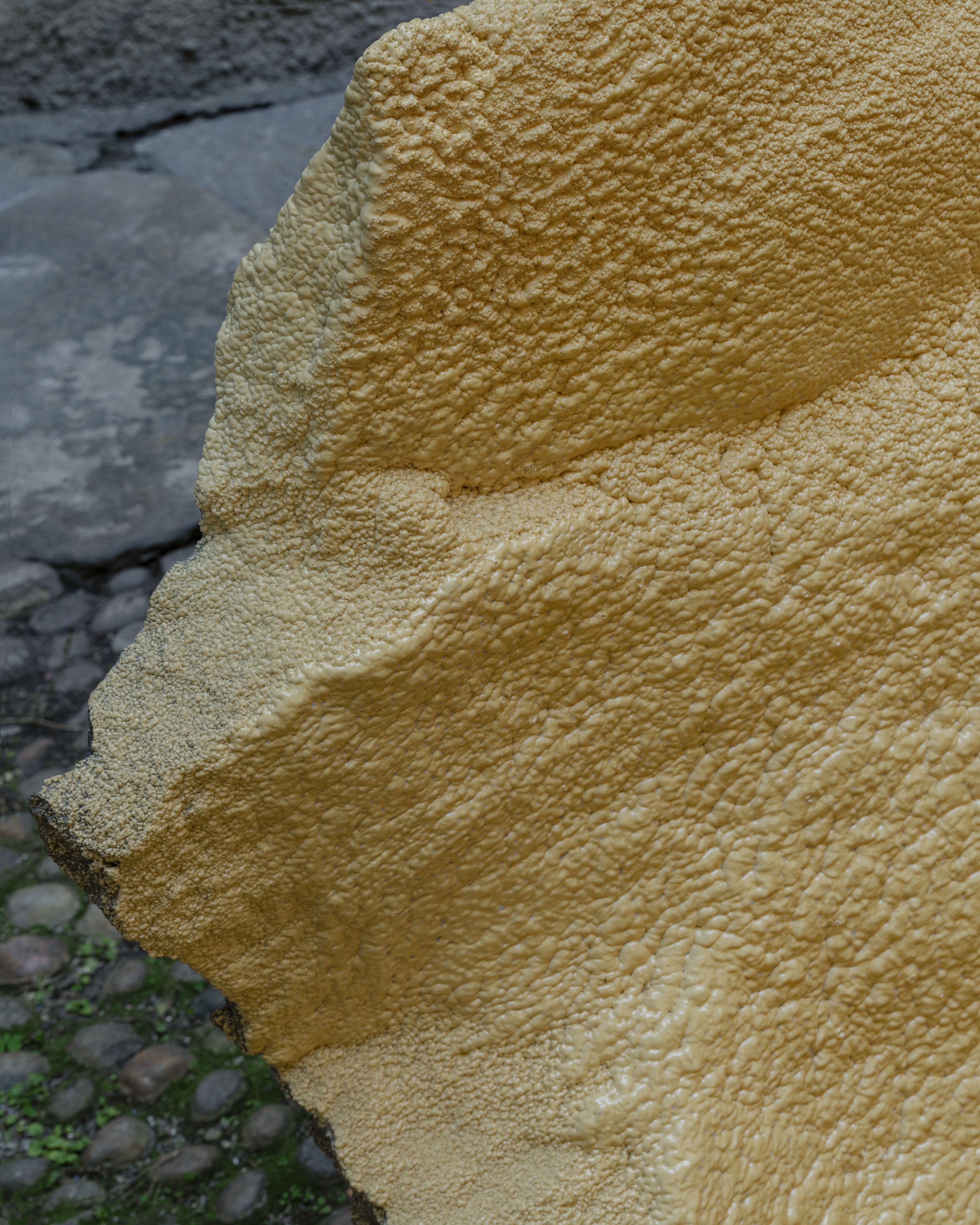 Nicola Martini, Xenolite, 2024 Basalt and polyurethane 230x110x40 cm (DETAIL)