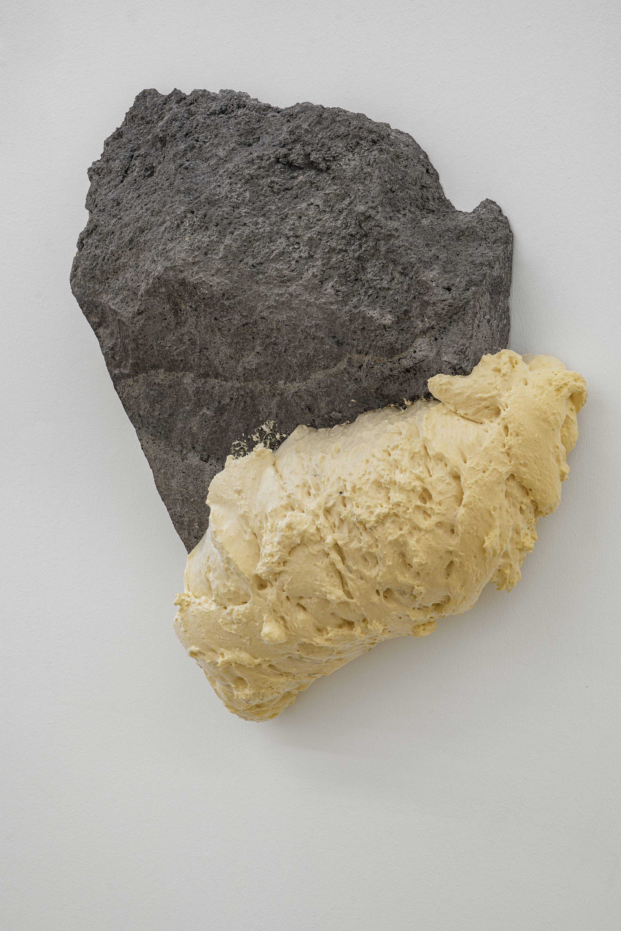 Nicola Martini, Xenolite, 2024 Basalt and polyurethane 50x62x13 cm