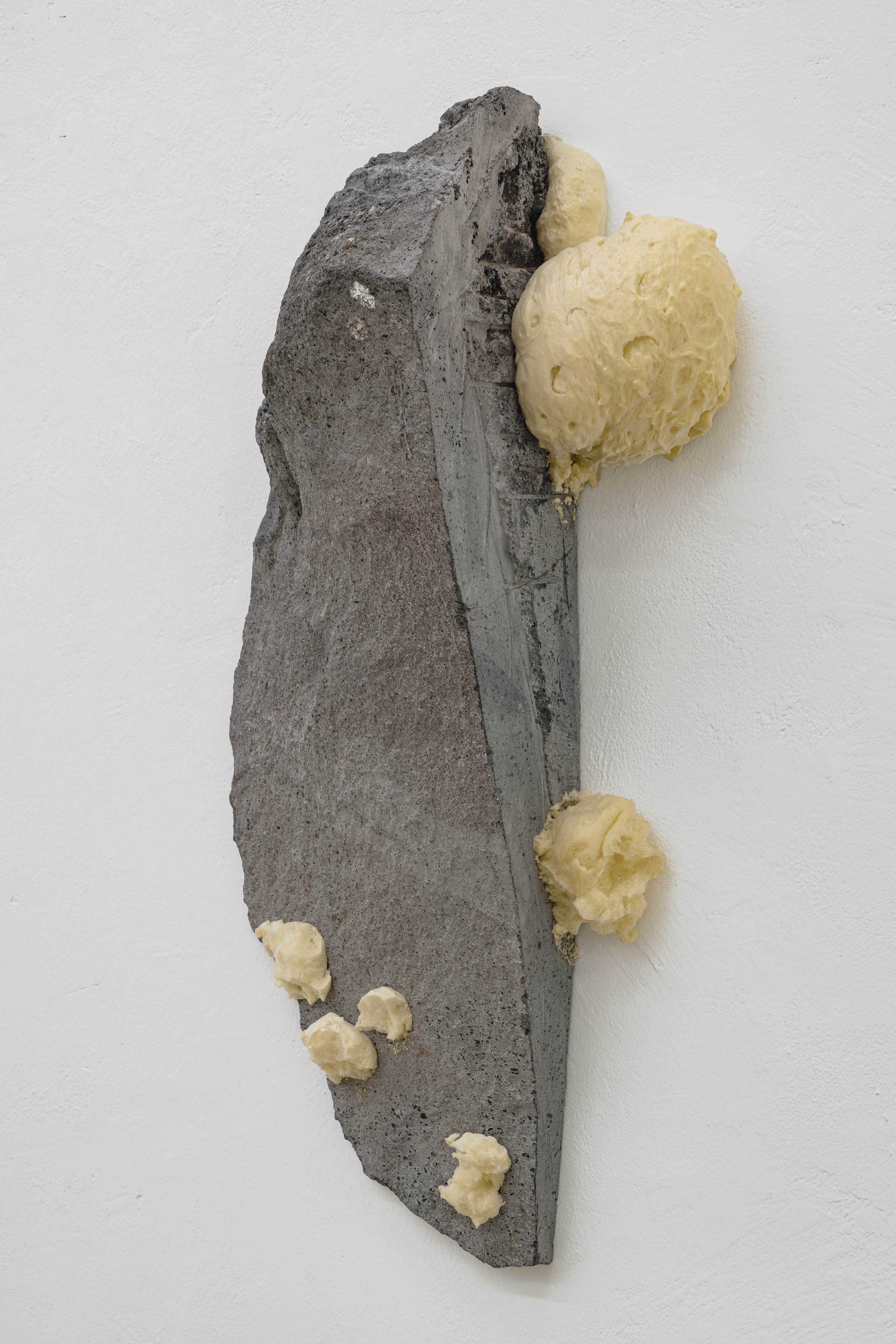 Nicola Martini, Xenolite, 2024 Basalt and polyurethane 45x85x18 cm