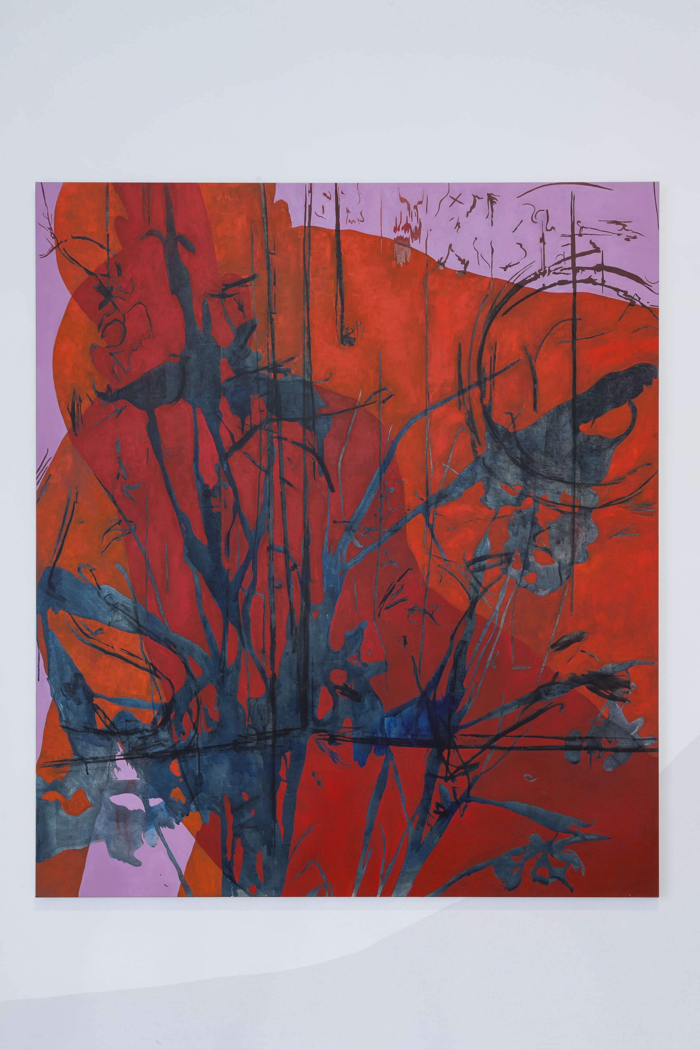 o.T. (mirror), 2023 oil on canvas 195 x 170 cm