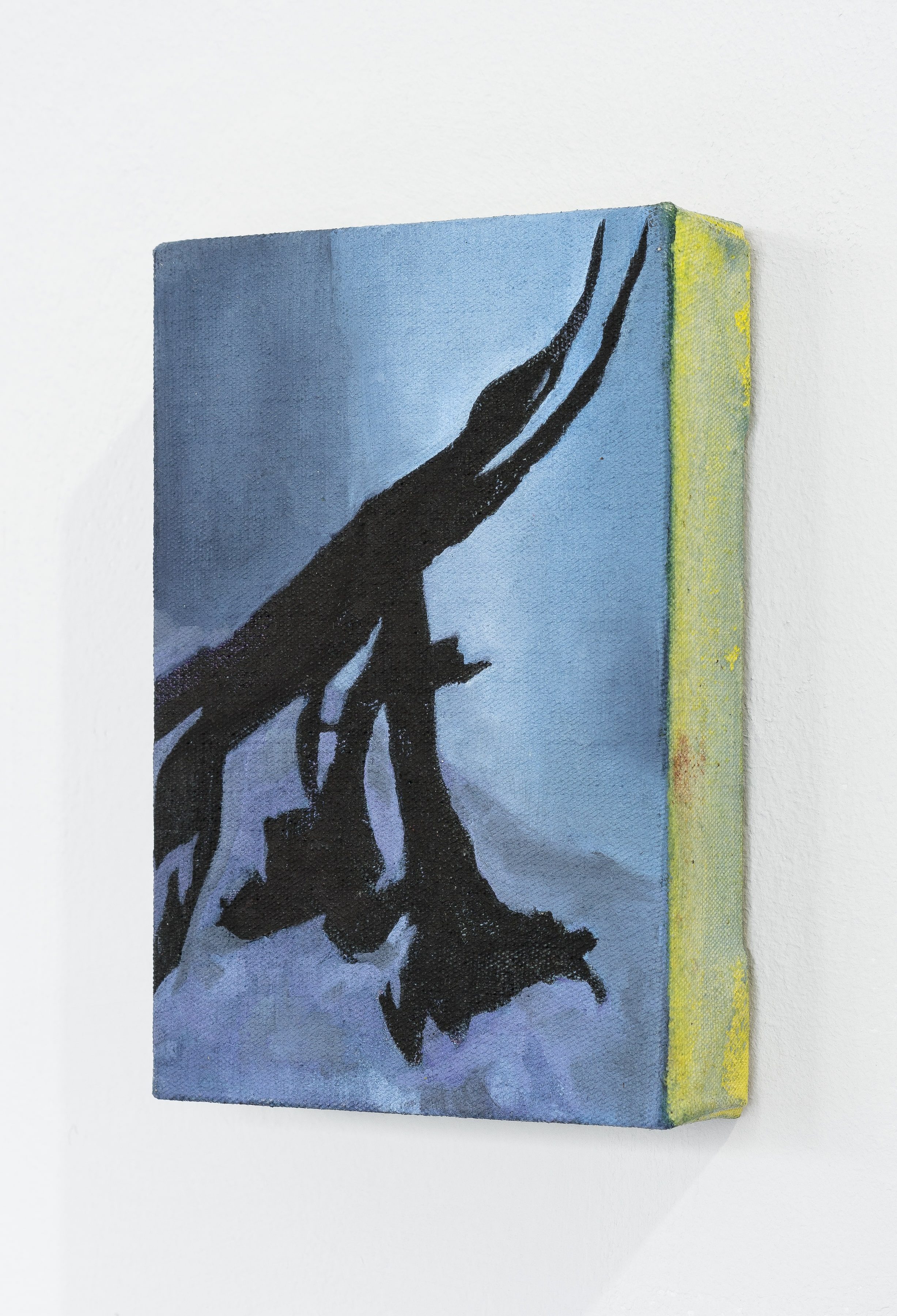 o.T. (hold on), 2024 oil on canvasâš, 15 x 10 cm