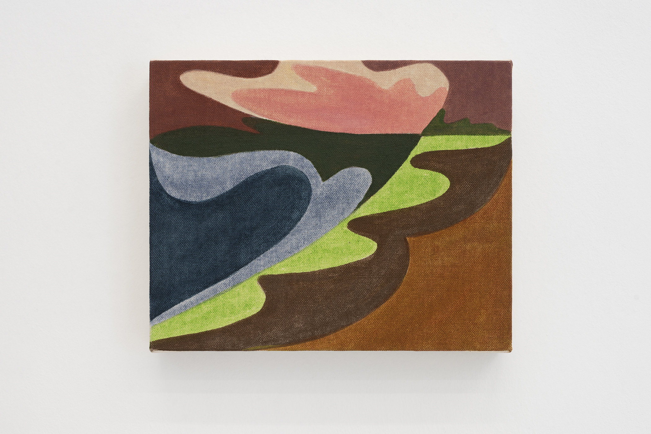 Vinna Begin, "Sway", 2023 (Pigment on canvas, 20 x 25,5 cm).