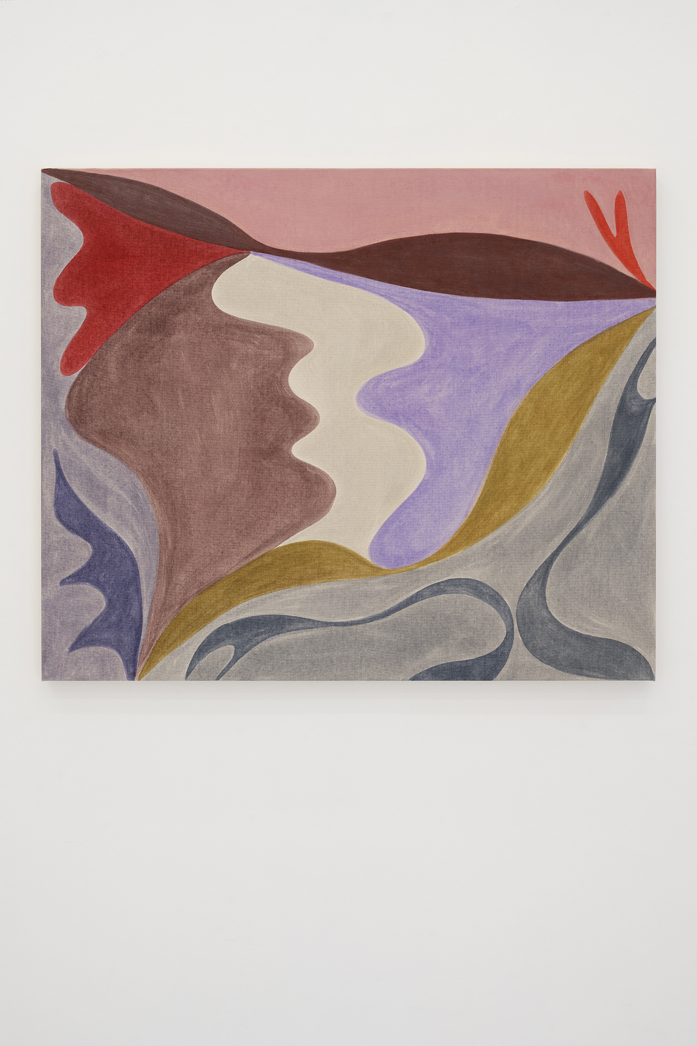 Vinna Begin, "Field Dance", 2023 (Pigment on canvas, 76 x 91,5 cm).