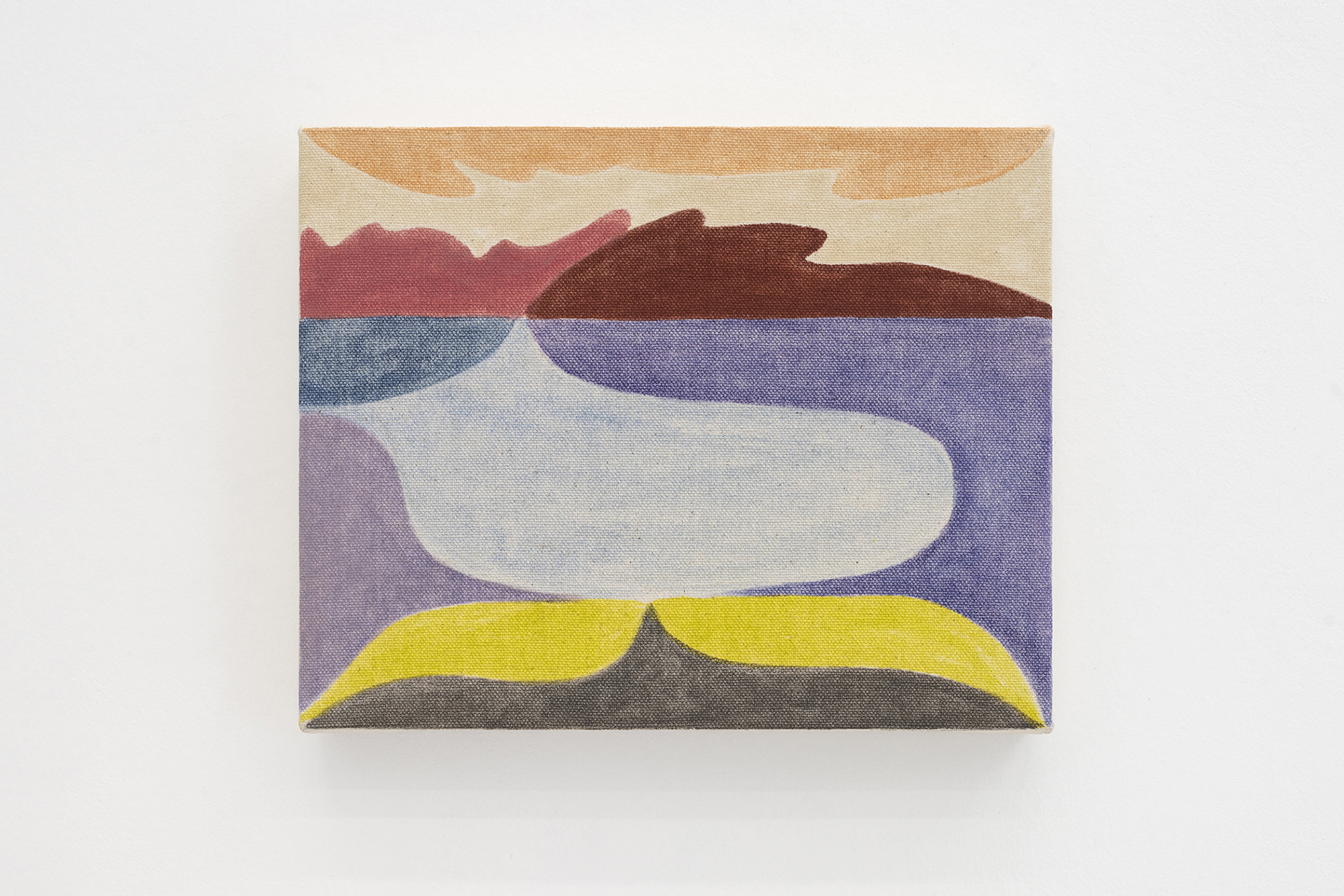 Vinna Begin, "Brace", 2023 (Pigment on canvas, 20 x 25,5 cm).