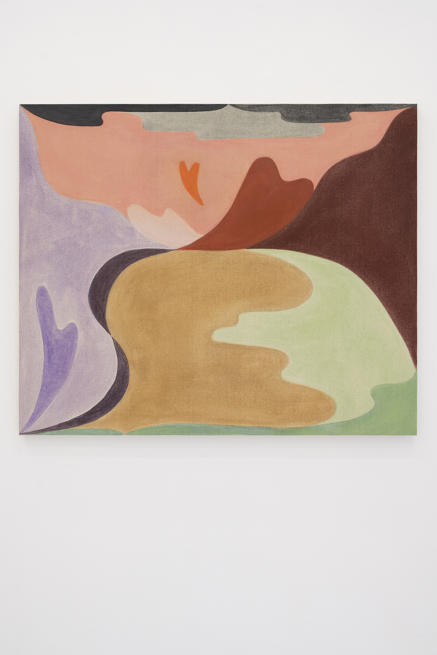 Vinna Begin, "All Heart", 2024 (Pigment on canvas, 76 x 91,5 cm).