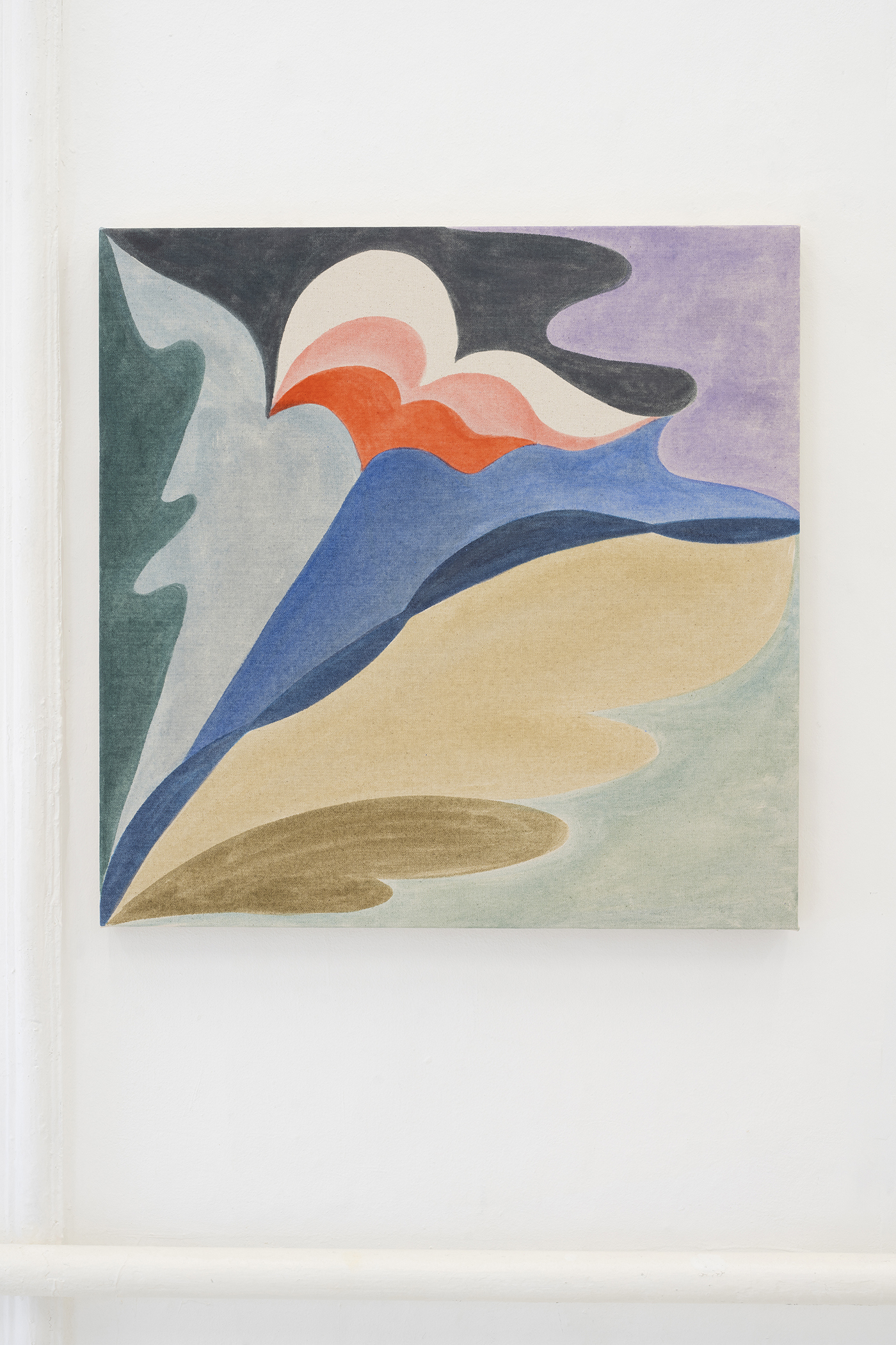 Vinna Begin, "Salutation", 2023 (Pigment on canvas, 61 x 61 cm).