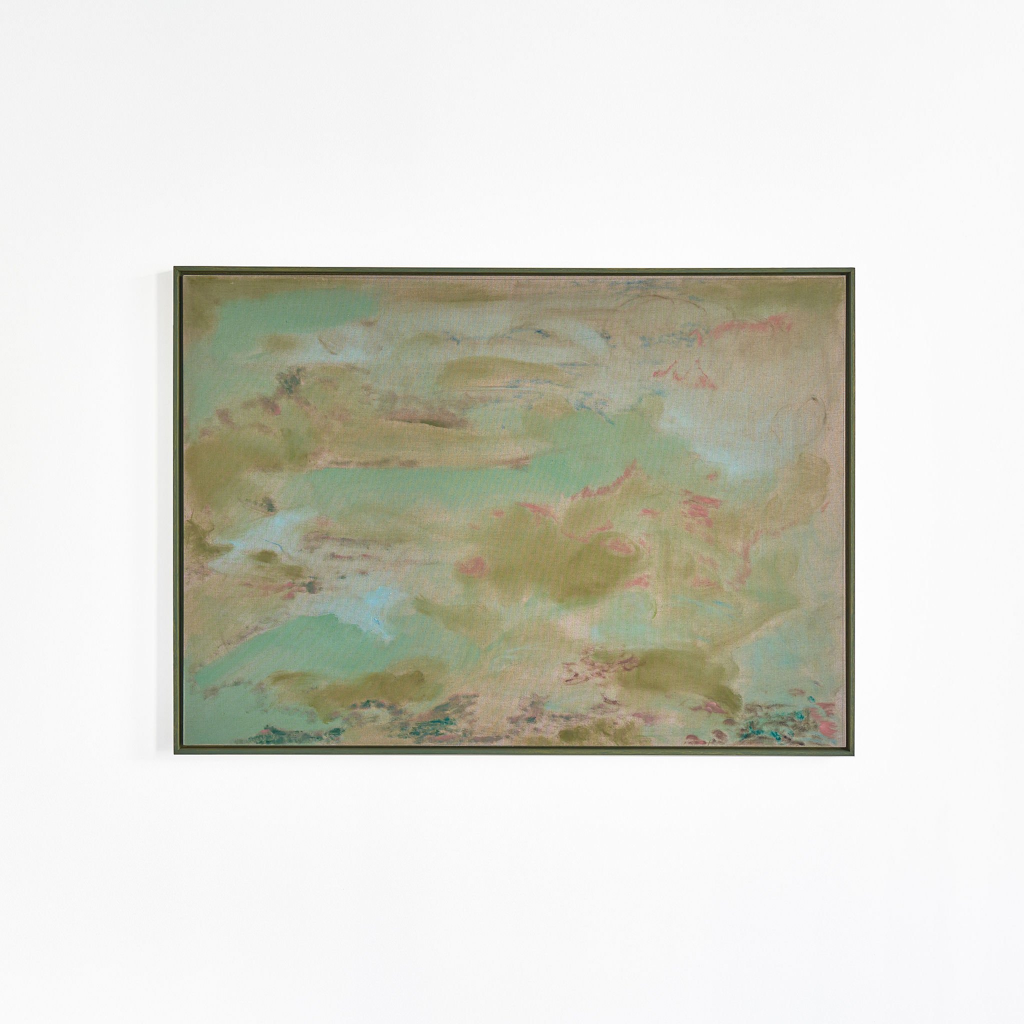 Vannseng (2024) Oil on canvas, aluminum stretcher, painted wooden frame 114 x 159.5 x 6 cm