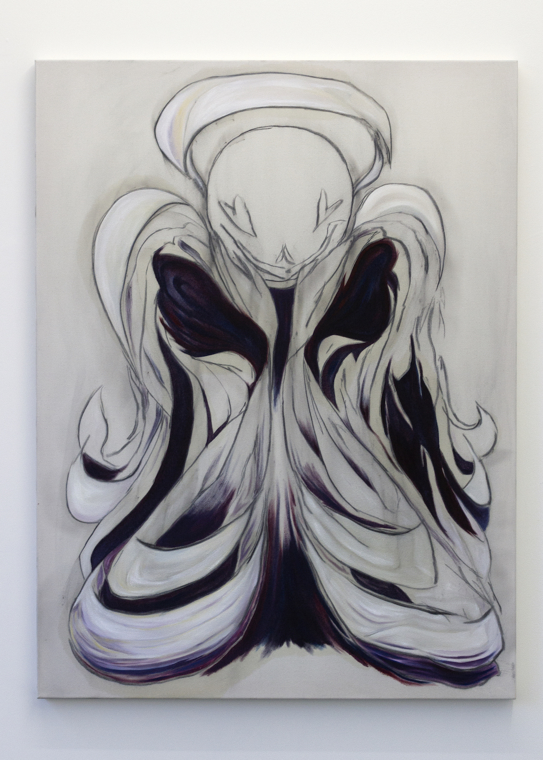 Miles Hendricks, Angel, 2020, Oil and pastel on wool, 1110 x 830mm