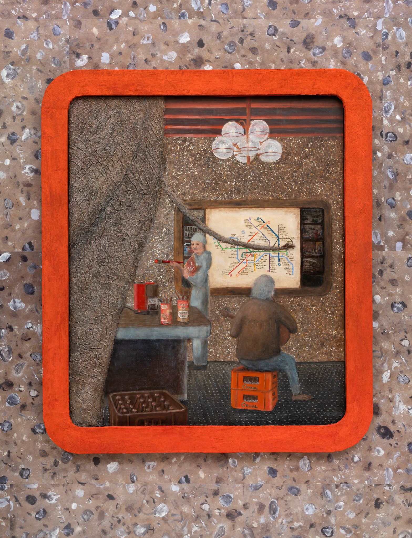 Julian Turner: âElephant in the Roomâ, 2024; 138 x 119 cm