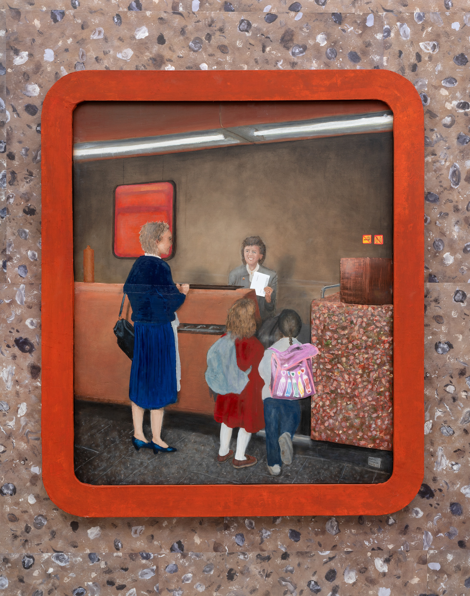 Julian Turner: âEndloses HerumgesĂŒlzeâ, 2024; 138 x 119 cm