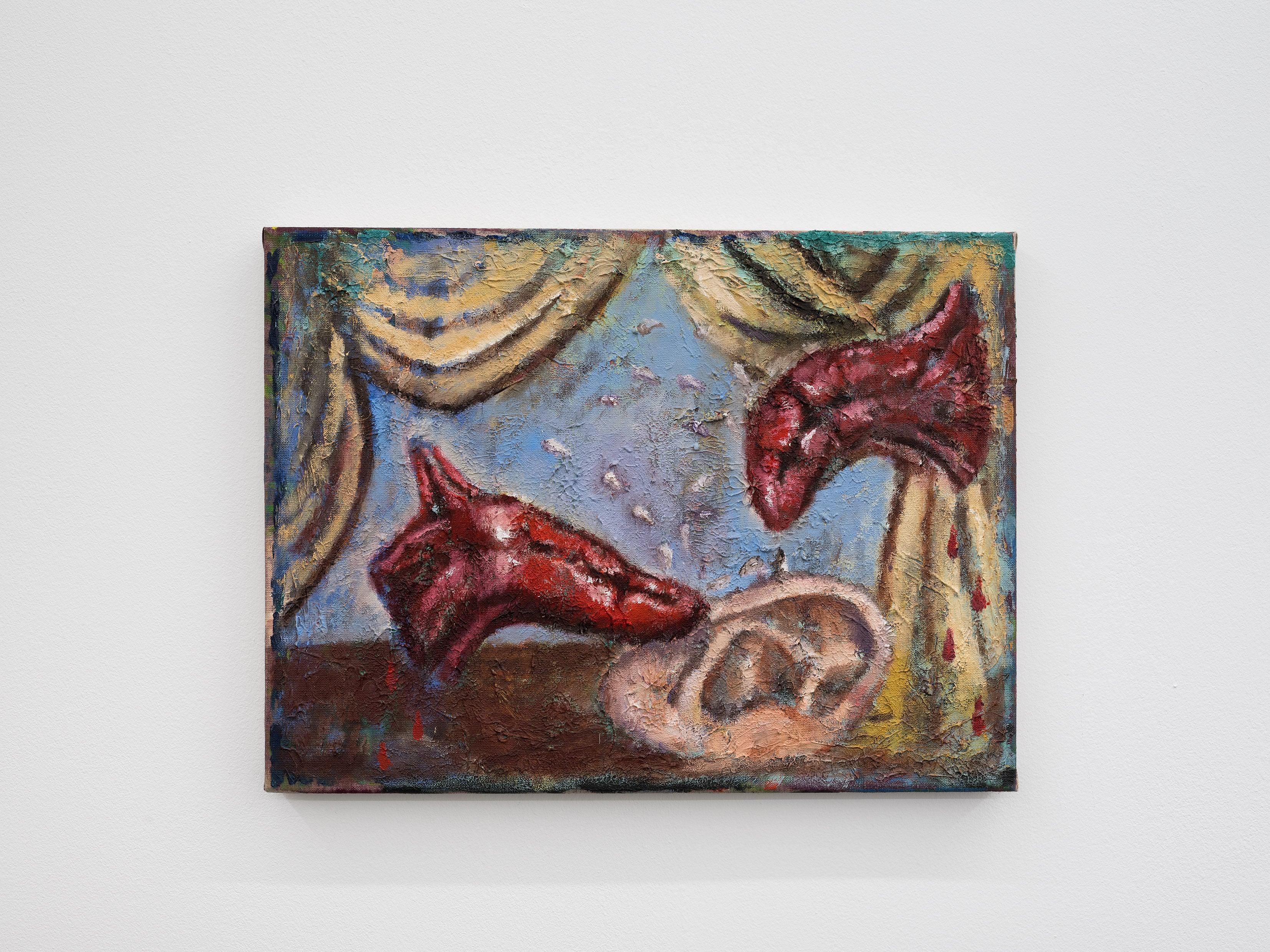 Ina Ebenberger,
Der große Akt, oil on canvas, 2019-2024, 30 x 40 cm