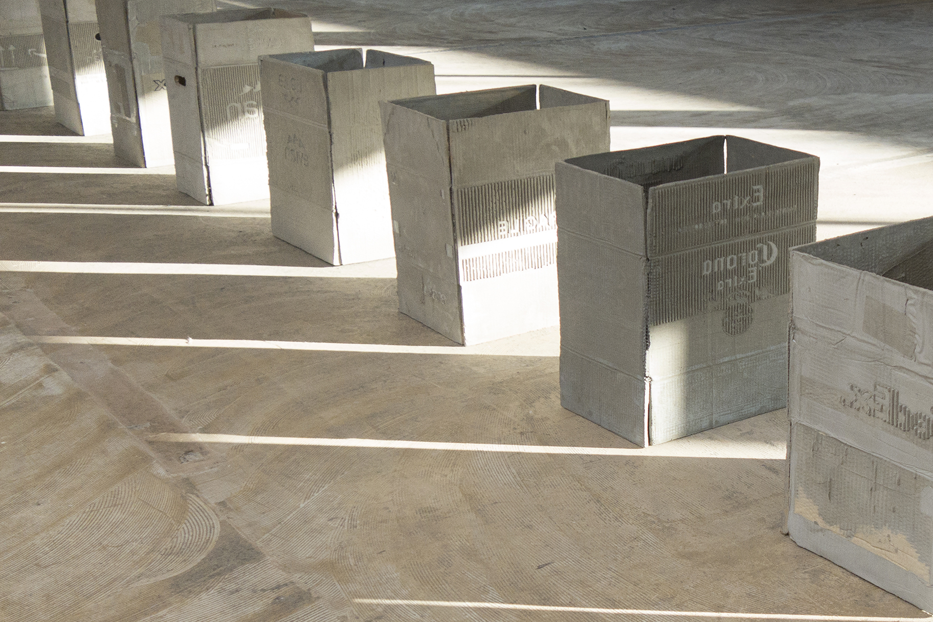 All that is melted solidifies on surfaces (2017-ongoing), Juan Gugger, Point de Fusion, exhibition view, Poush, Aubervilliers