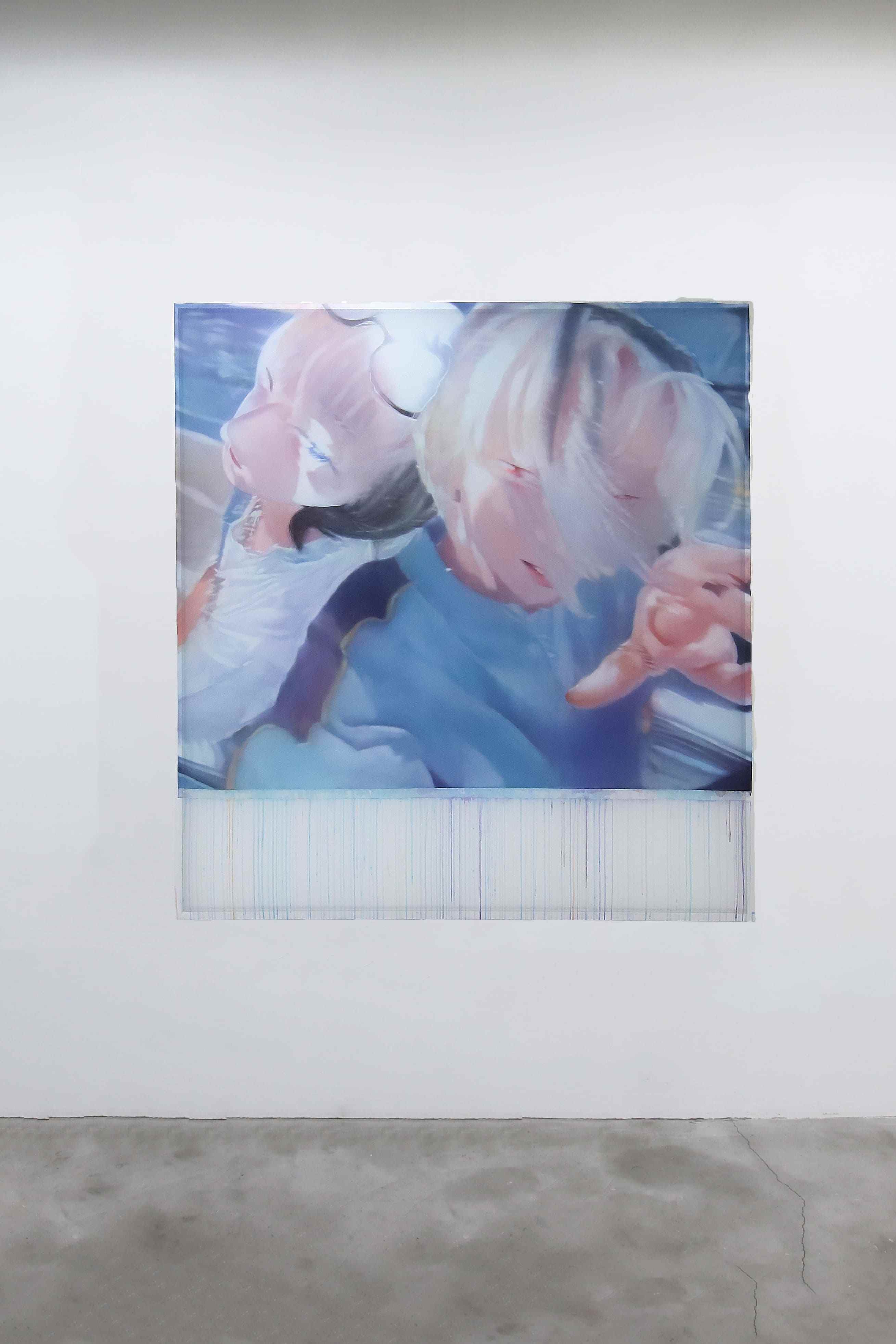 05	YOSHIDA Momoko, "hemi hemi•Typin’ #6", 2024, Acrylic on Polyester Fabric, 1620 x 1520 (mm)