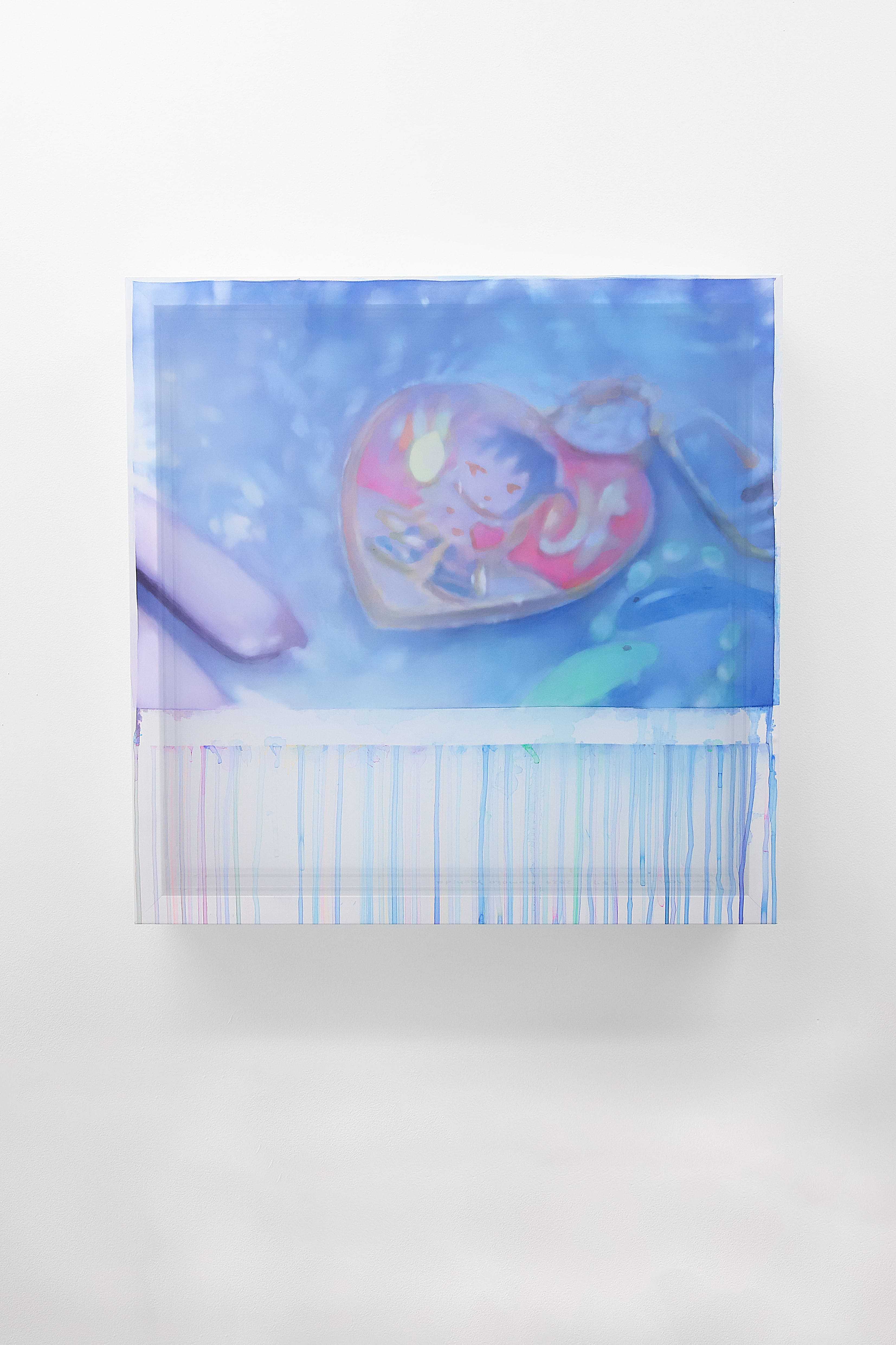 12	YOSHIDA Momoko, "hemi hemi•Typin’ #7", 2024, Acrylic on Polyester Fabric, 440 x 440 (m