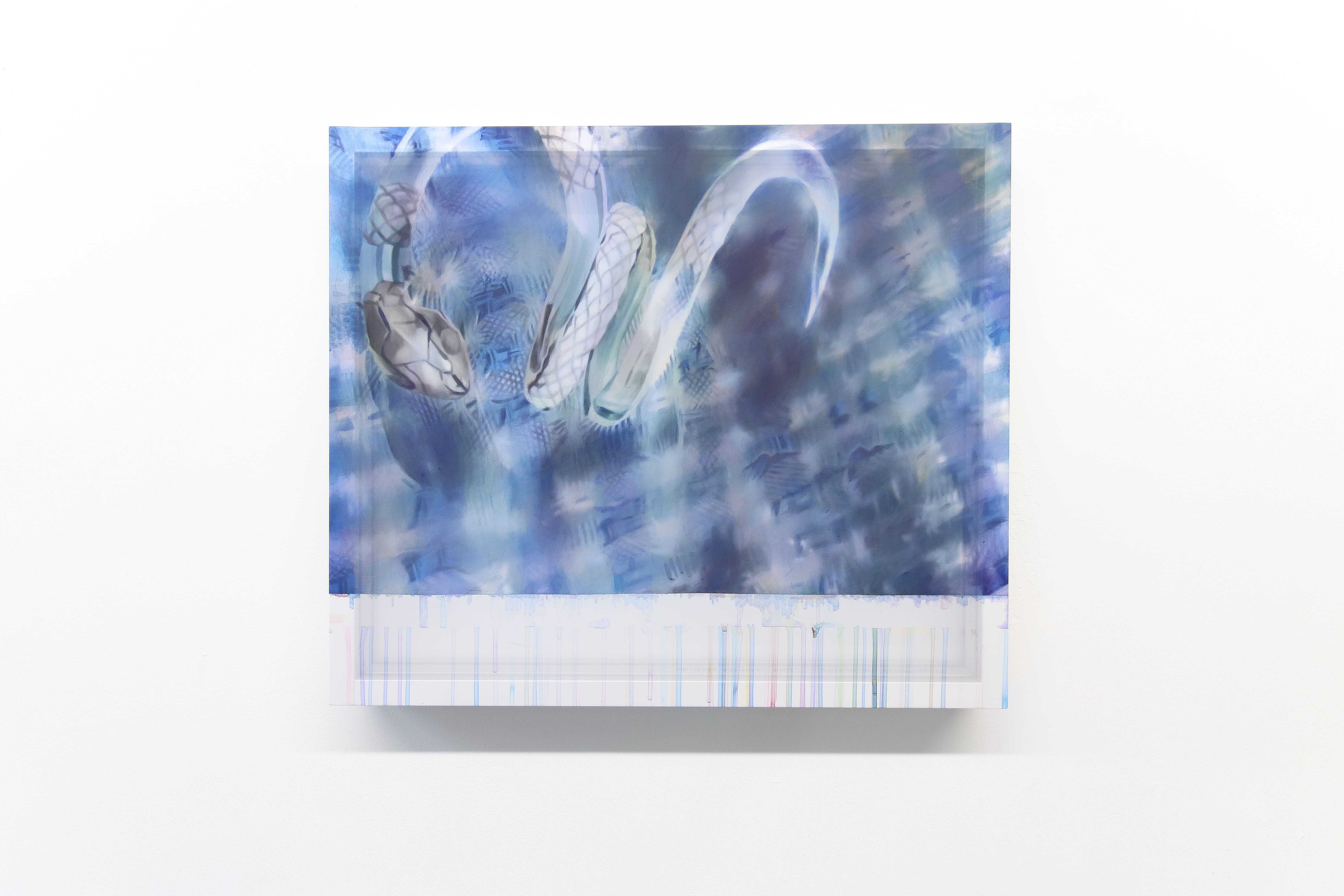 13	YOSHIDA Momoko, "Miya=Morph -aura ring-", 2024, Acrylic on Polyester Fabric, 520 x 445 (