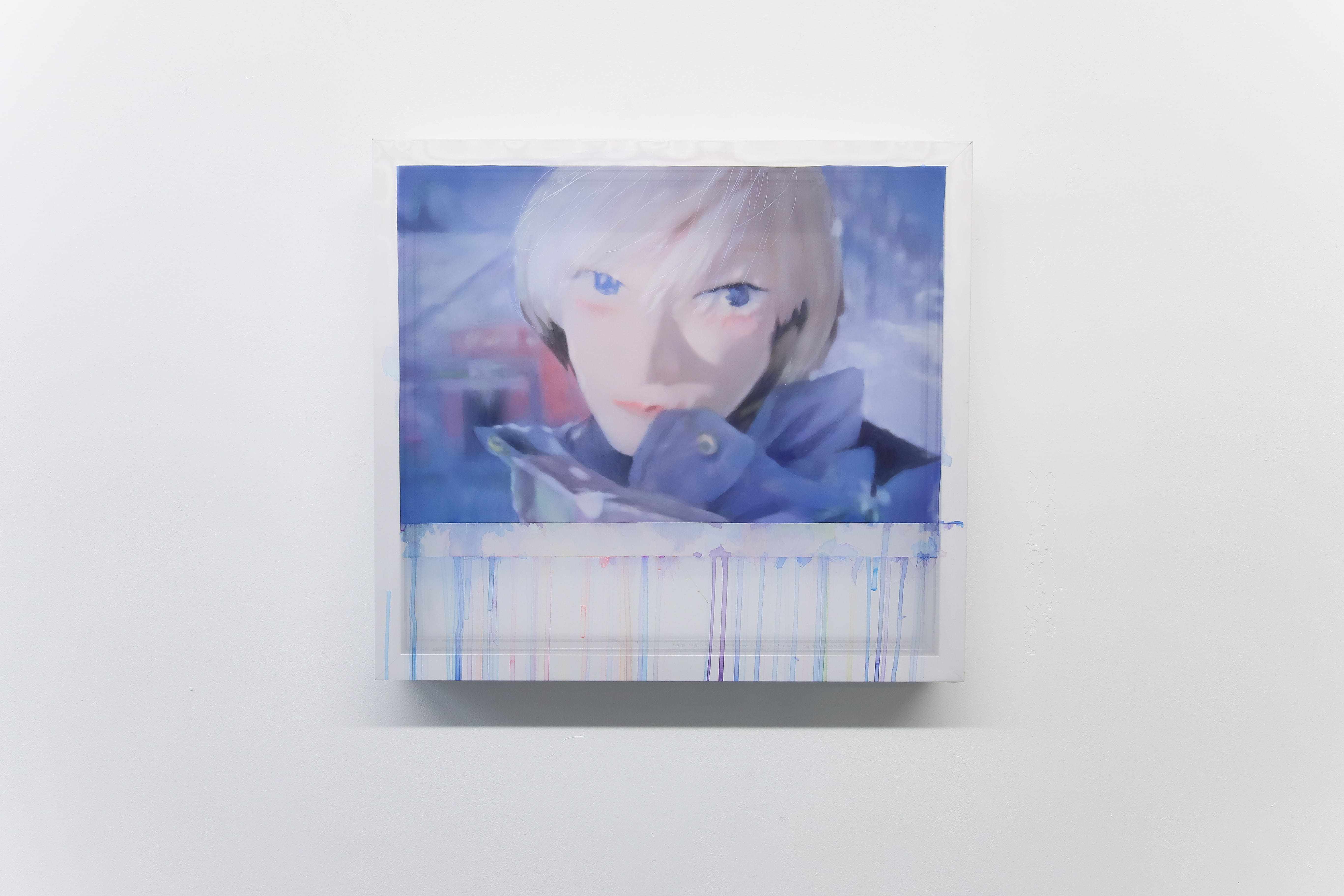 14	YOSHIDA Momoko, “hemi hemi•Typin’ #5”, 2024, Acrylic on Polyester Fabric, 400 x 440 (m