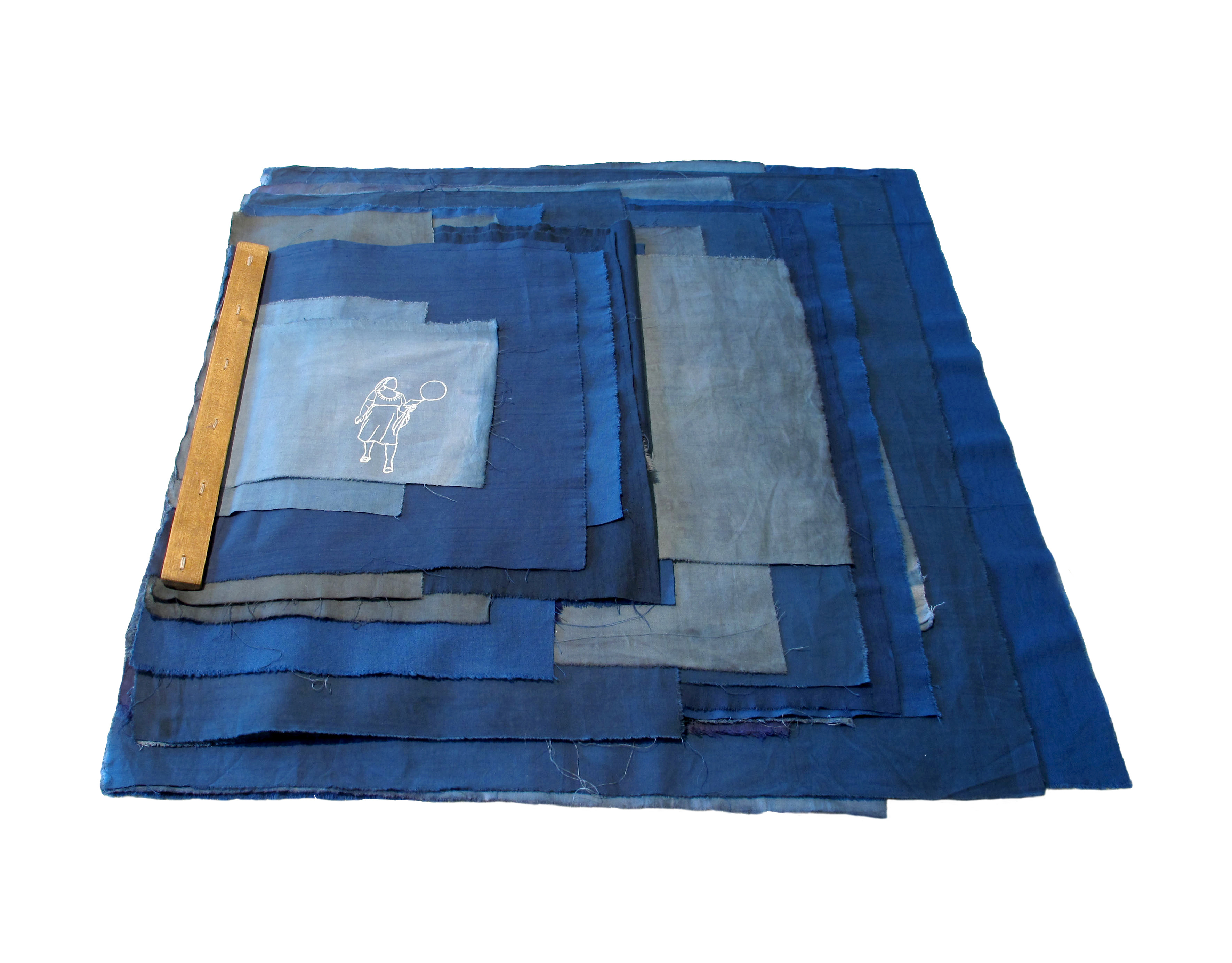 Tamuna Chabashvili, The Book of Patterns, 2015, Hand-dyed Textile, Print, Wood, 70x90 cm
