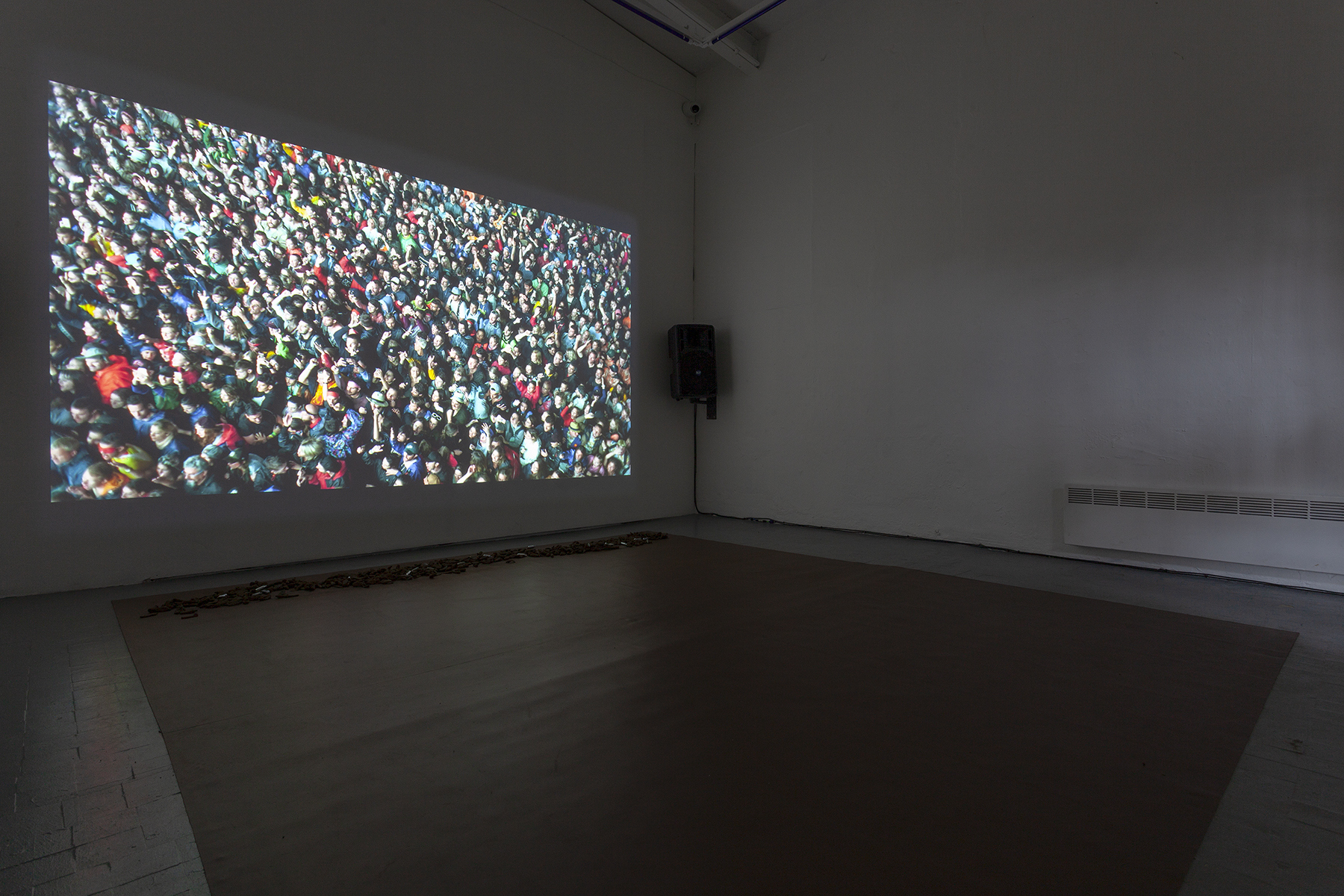Exhibition view of Trigger at the Contemporary Art Museum of Estonia (EKKM), 2024. Cultes by (LA)HORDE, 2019. Photo by Paul Kuimet.