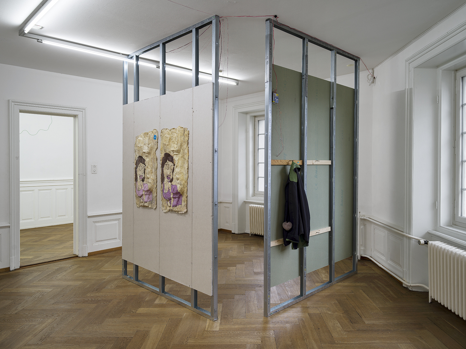 Mona Filleul, Bonnie 2019-24 / Kuromi, 2023, Exhibition View “Of Bodies in Digital Life”, Kunsthaus Langenthal, 2024. Photo: Cedric Mussano, Courtesy of the artist & Air de Paris.