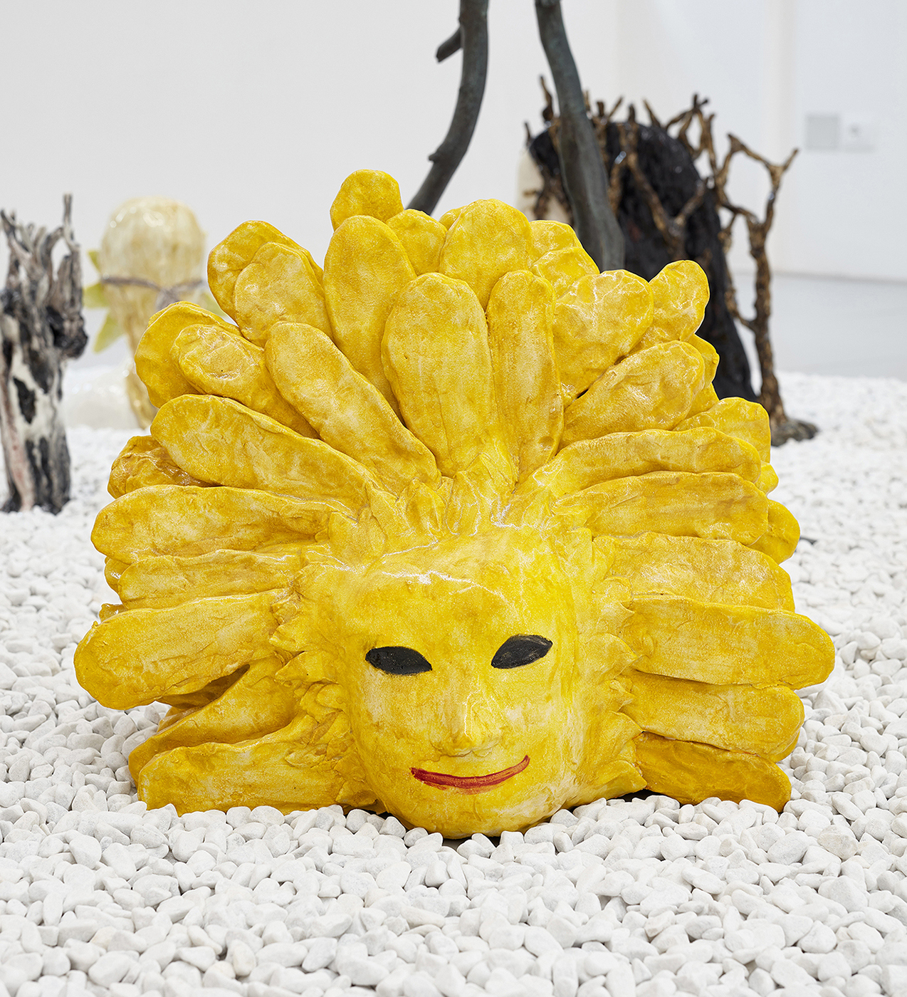 Klara Kristalova, "The Dense Rays of the Sun", 2020 (Glazed stoneware, 42 x 53 x 29 cm).