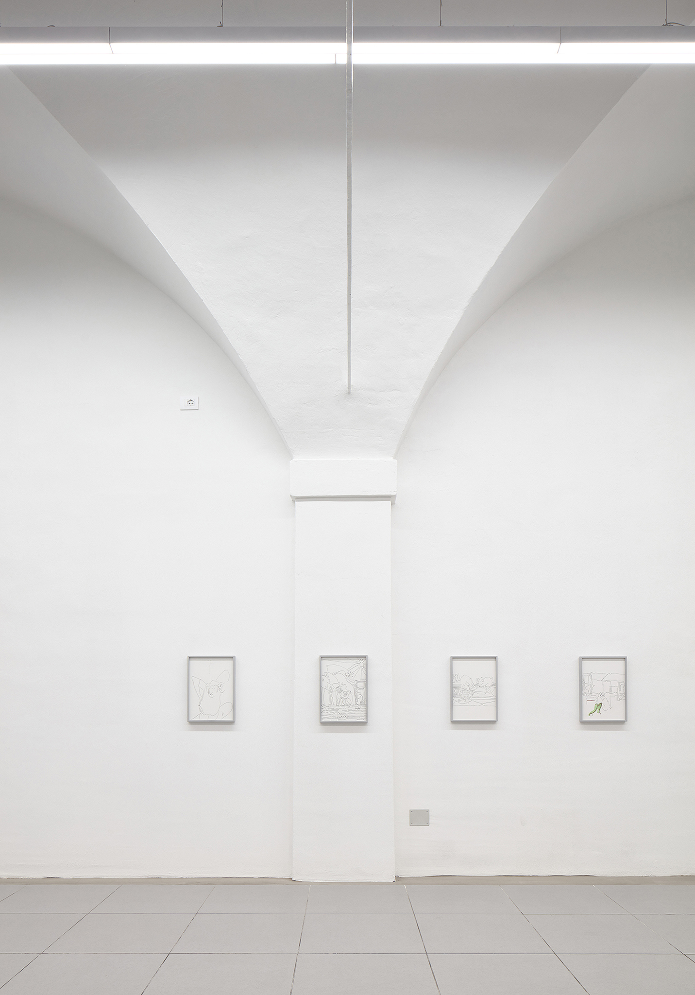 "Il Sorriso Degli Dèi" installation view.