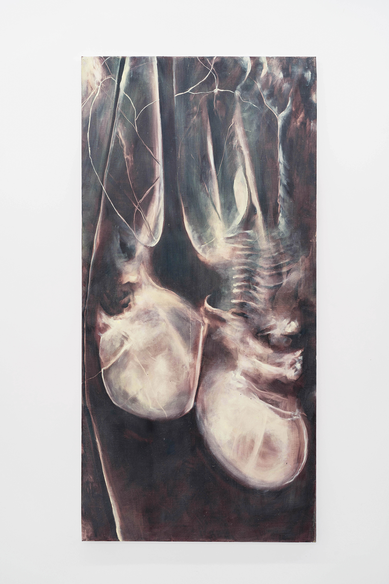 Fatal honesty 2023 oil on linen 145 x 70 cm