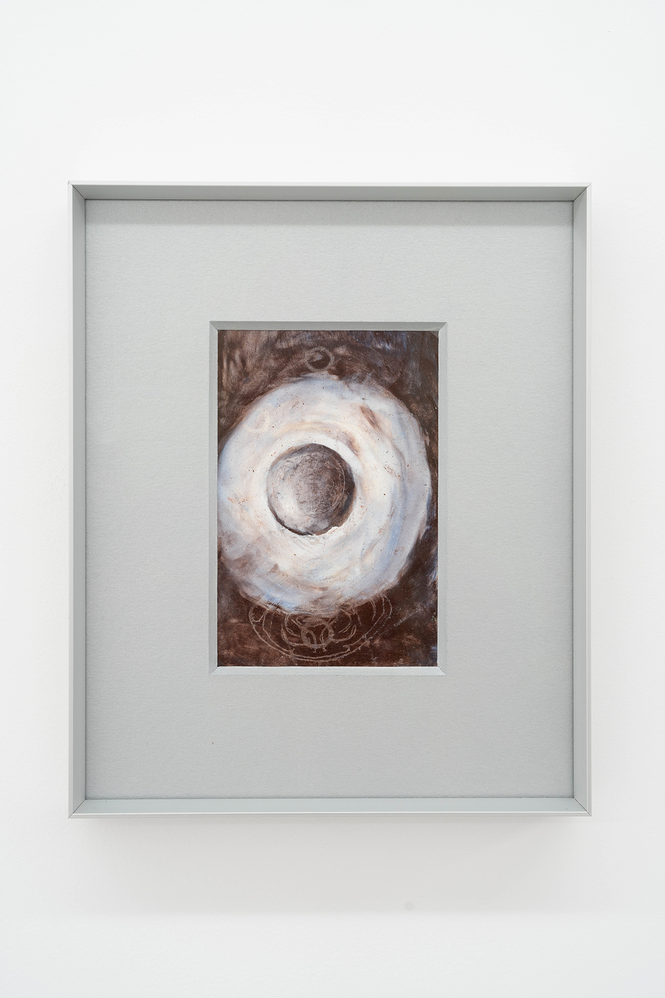 Untitled 2024 oil pastels on paper, alluminium frame 15 x 10 cm (unframed) 25,5 x 21 cm (framed)