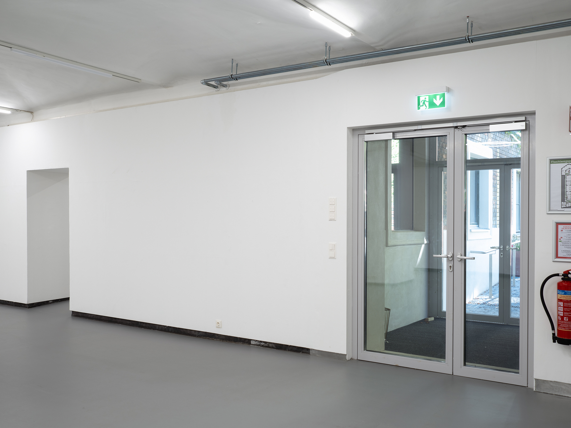 installation view, Aaron Amar Bhamra, air, 2024, 220 m2 , four ventilation grilles, air